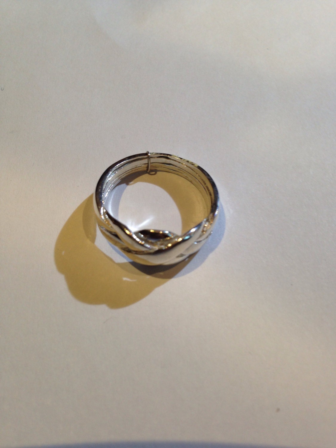 Vintage Sterling Silver Puzzel Ring