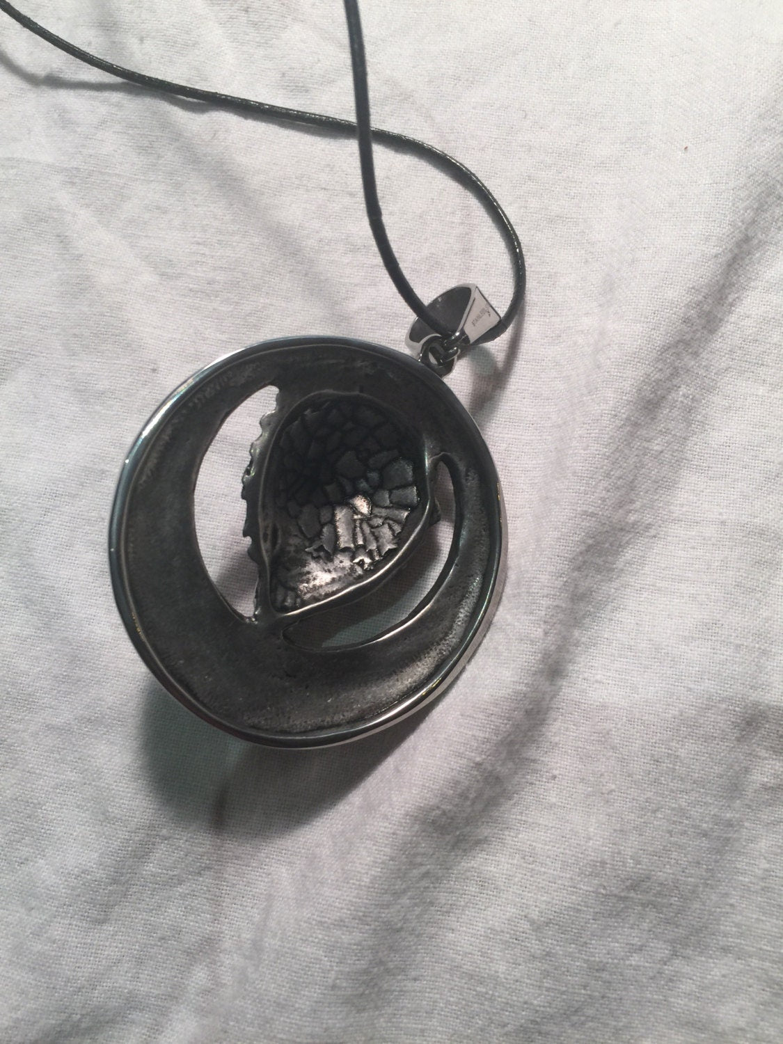 Vintage Handmade Silver Stainless Steel Gothic Celtic Lion Pendant Necklace