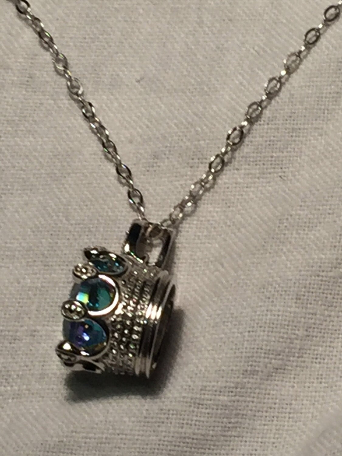 Vintage Handmade Gold finished 925 Sterling Silver Mystic Genuine Topaz Antique Pendant Necklace