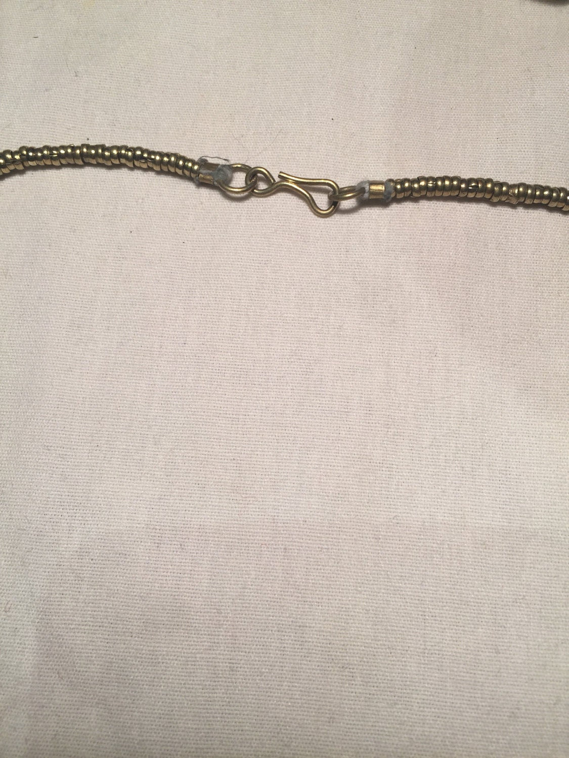 Vintage Hand Wrapped Tibetan Blue Howlite Necklace.
