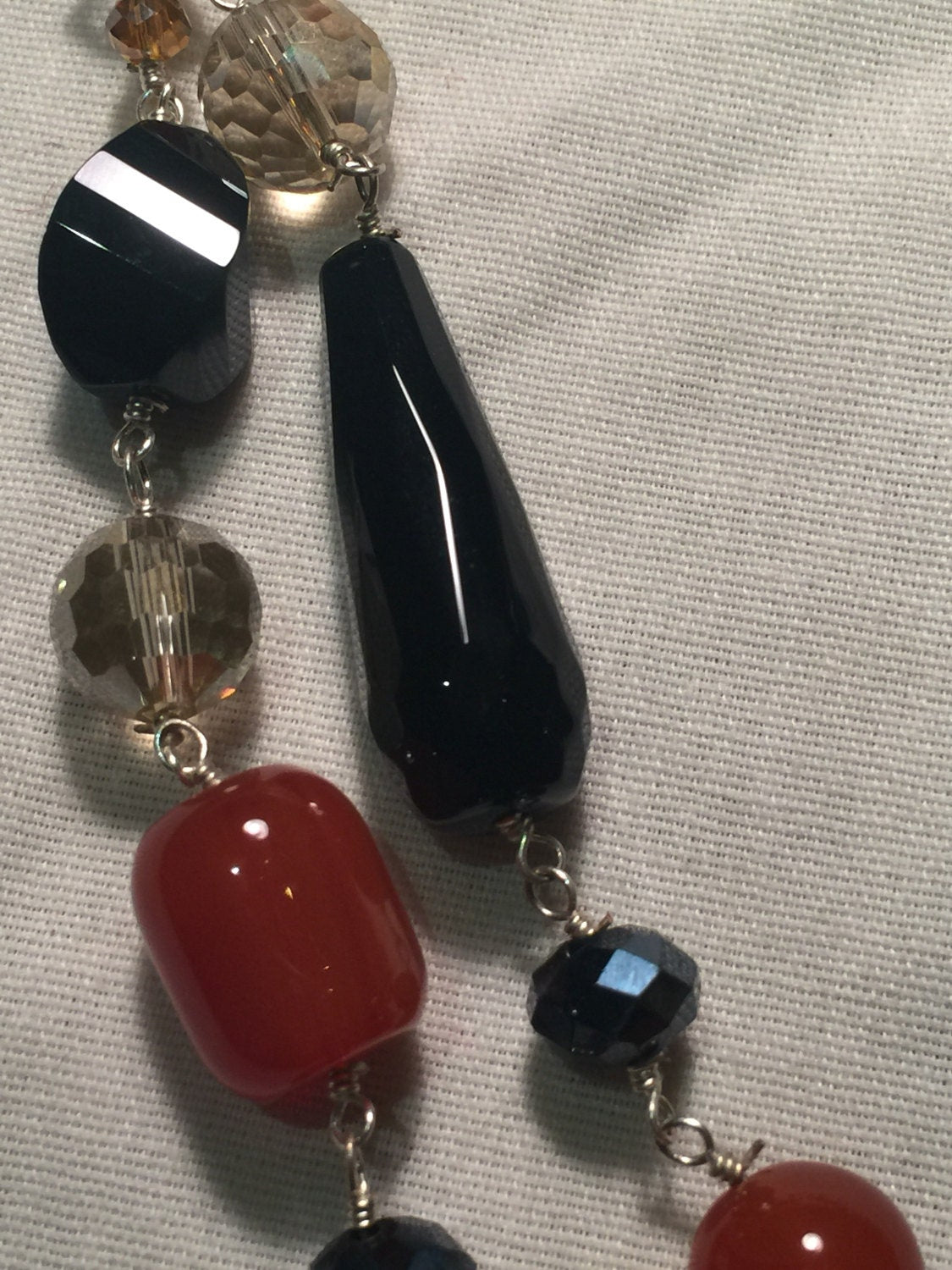 Hand Wrapped Pearl 2 strand Necklace