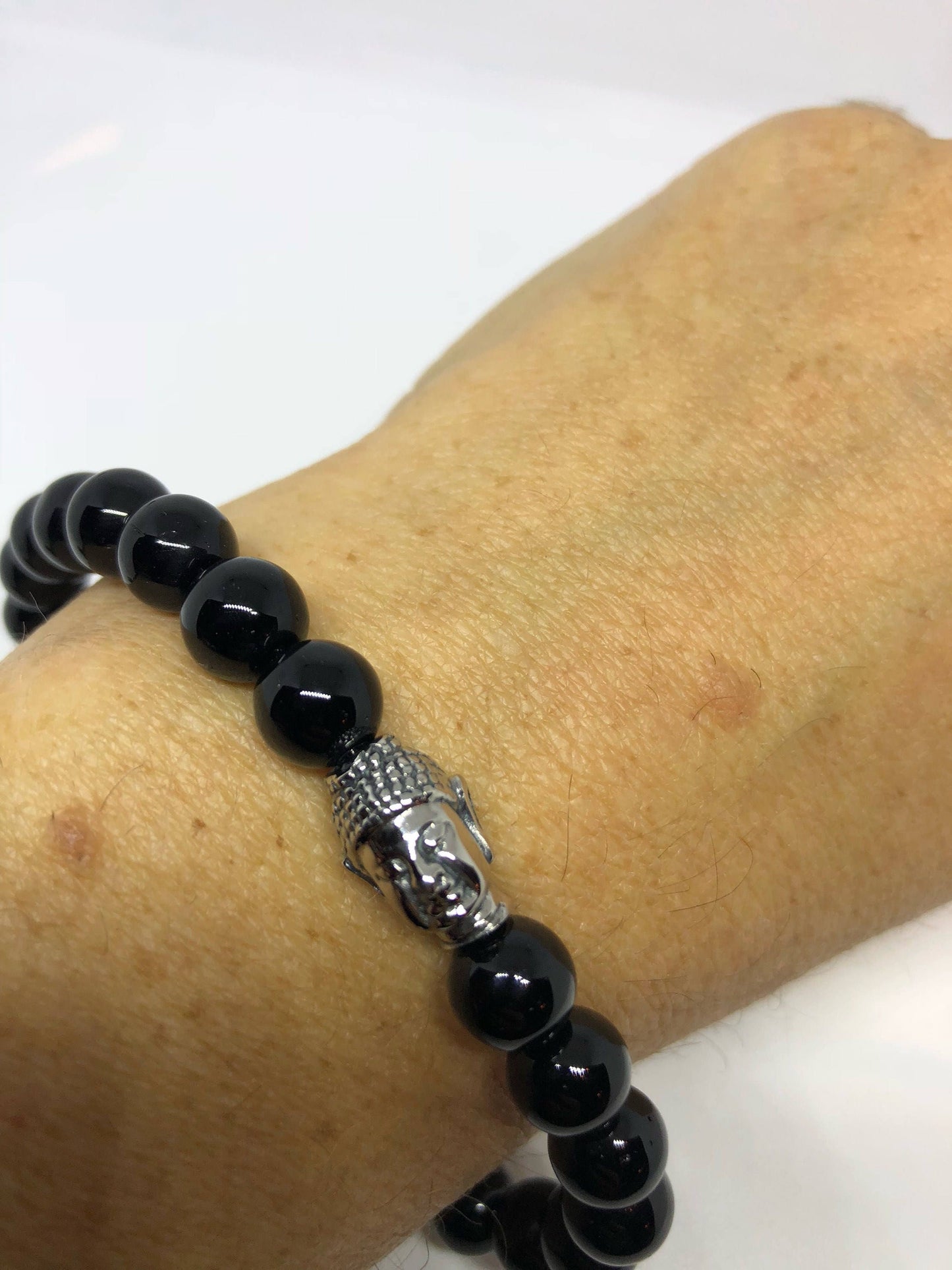 Vintage Style Unisex Mens Stretch Buddha Bracelet