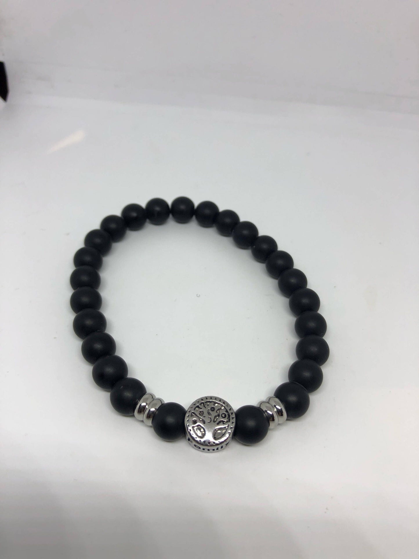 Vintage Styled Mens Stretch Skull Bracelet