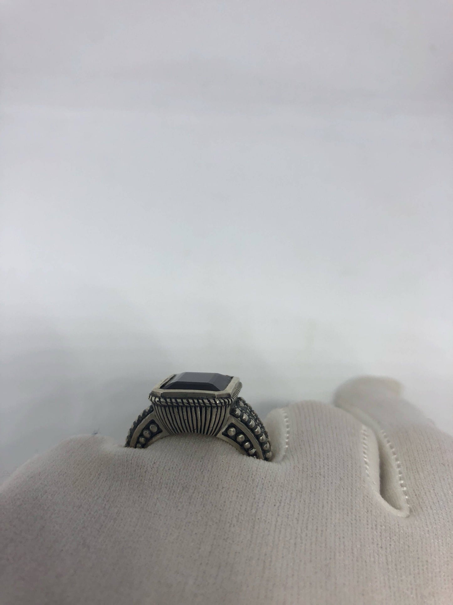 Vintage Smoky Topaz Ring 925 Sterling Silver