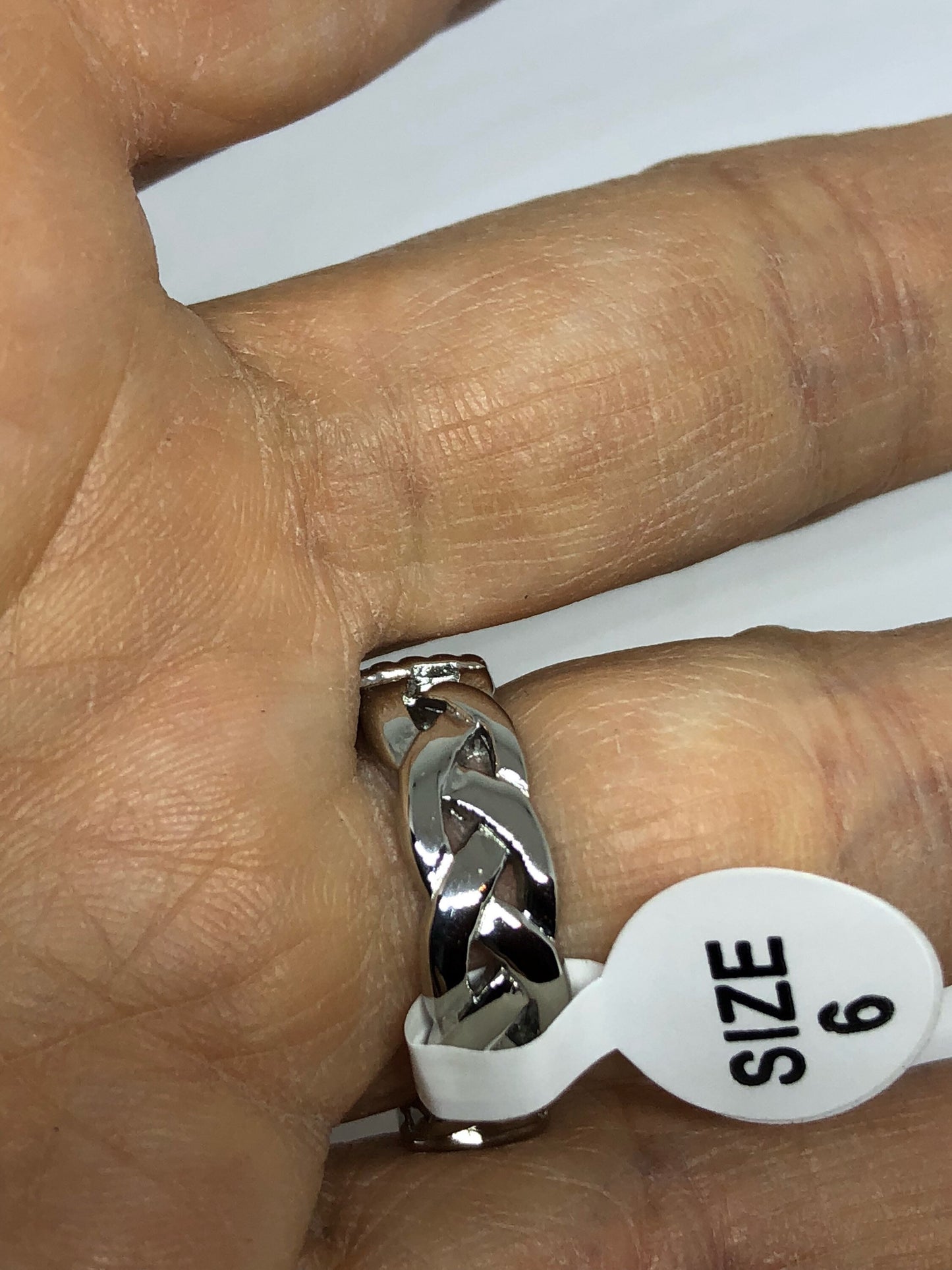 Vintage Celtic claddaugh Stainless Steel Band Ring