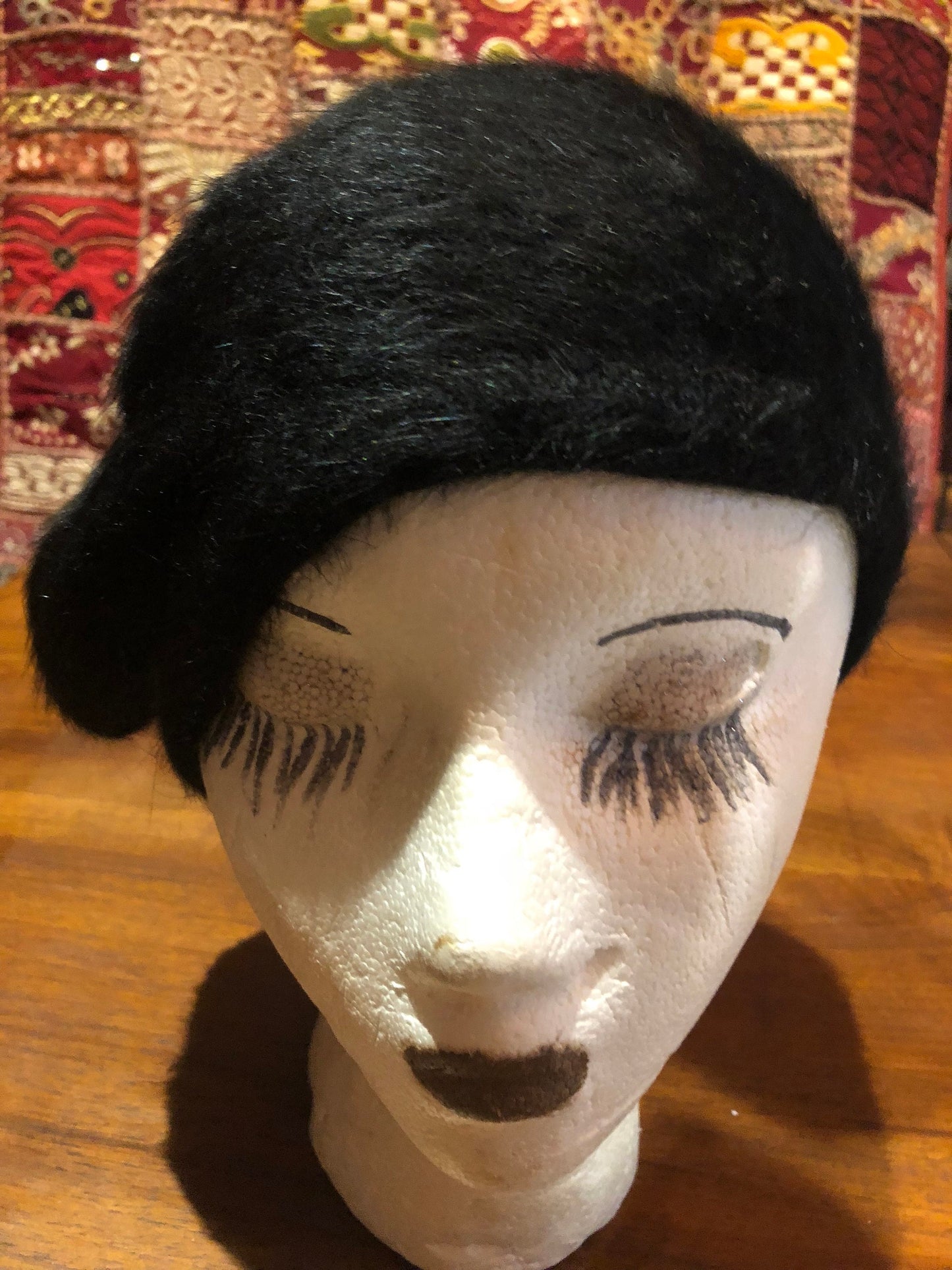 Vintage Wool angora 10 in Beret Hat