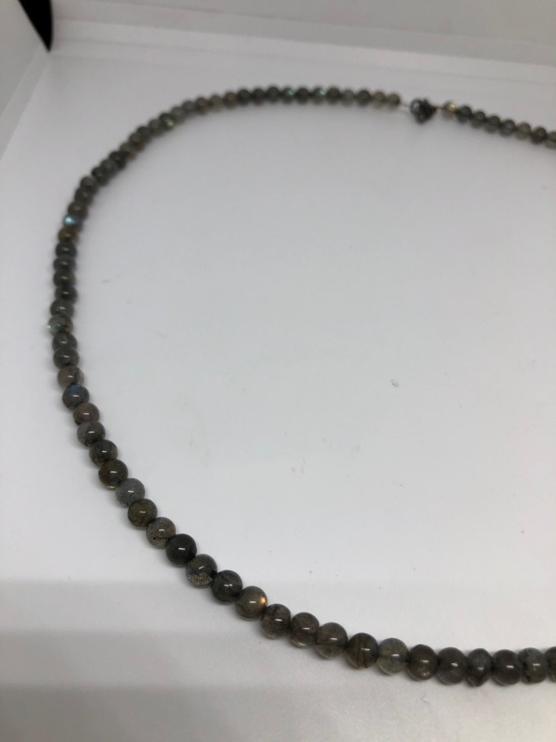 Vintage Handmade Labradorite 21 Inch Necklace