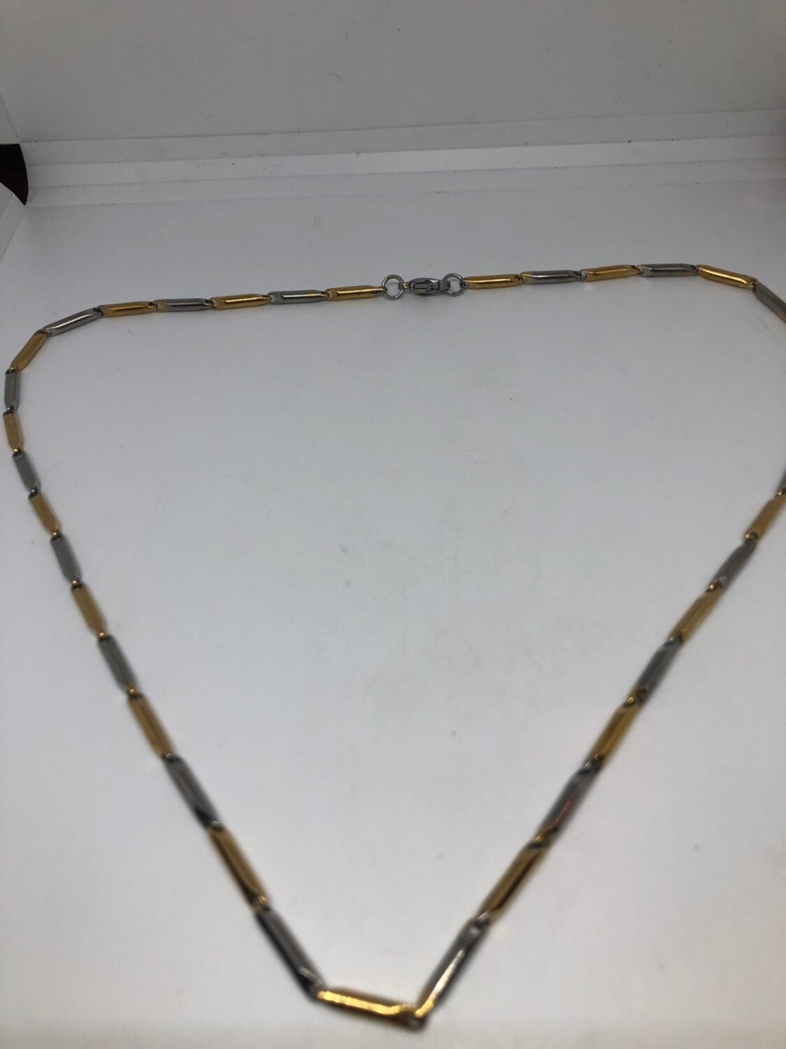 Stainless Steel Gold and Silver 22in Chain