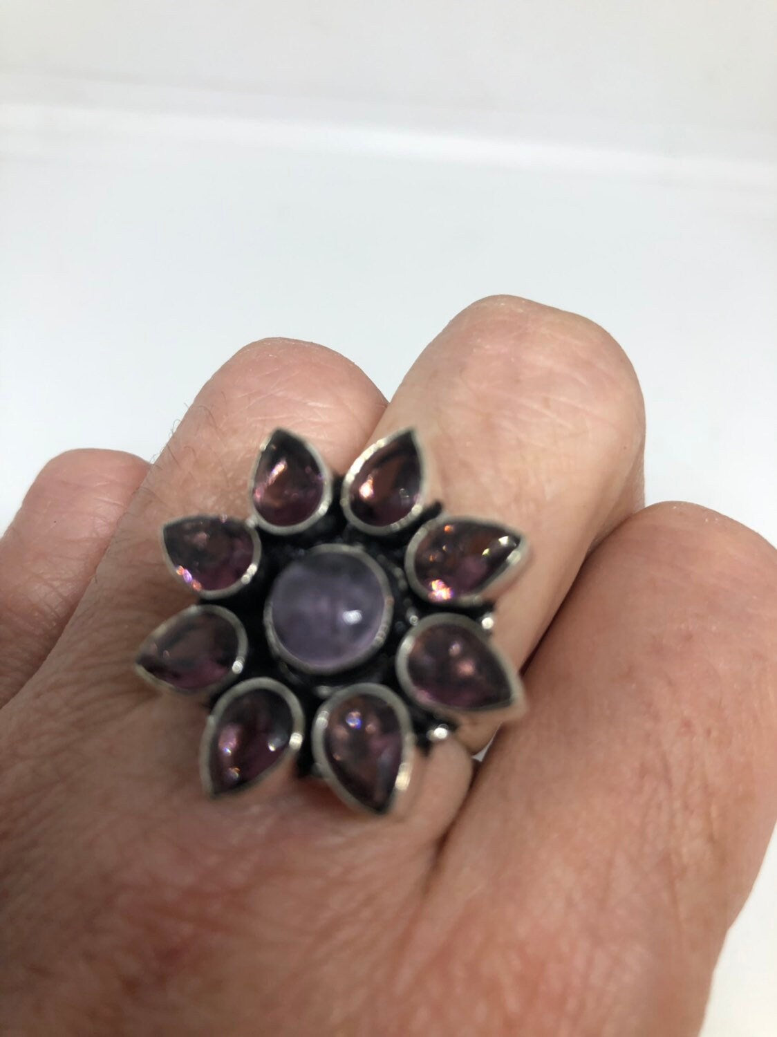 Vintage Purple Genuine Amethyst Ring