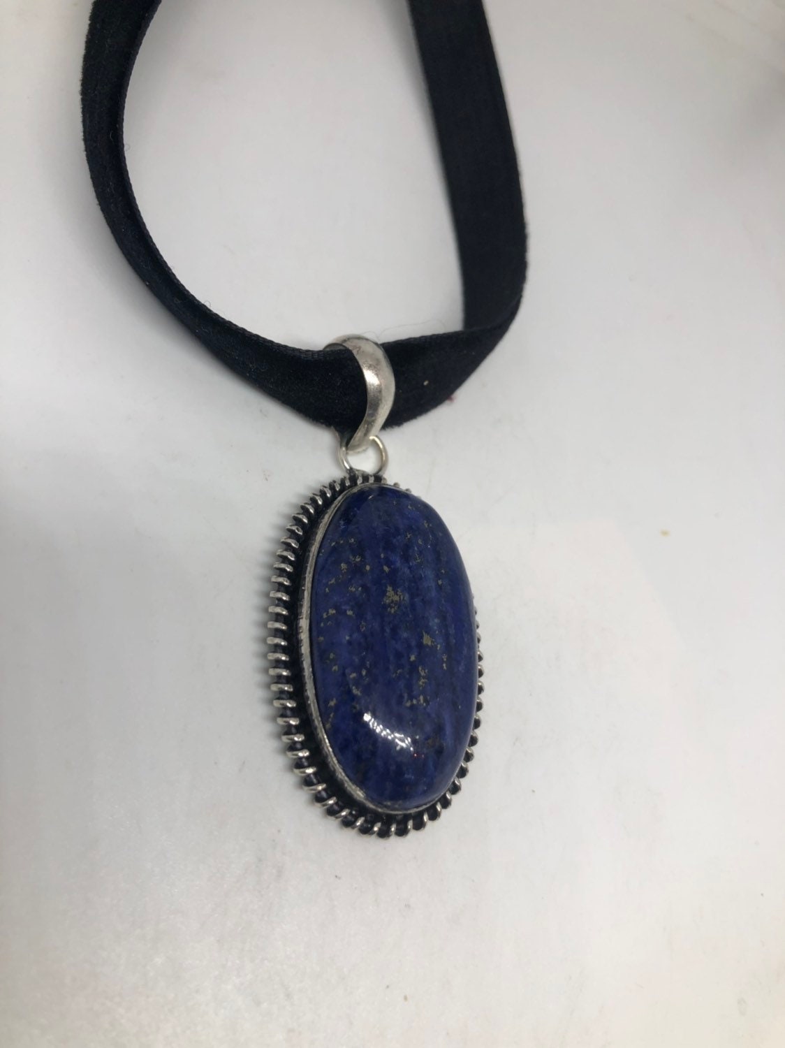 Vintage Hand Made Tibetan Lapis Necklace.