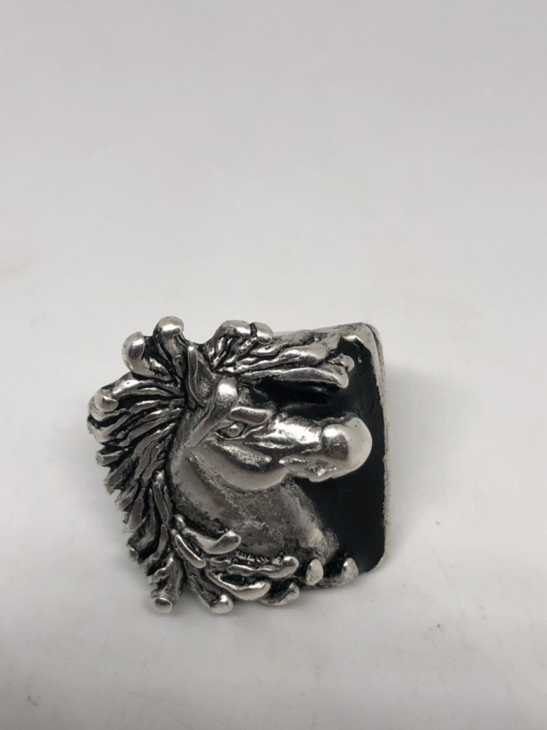 Vintage Native American Style Horse Mens Ring
