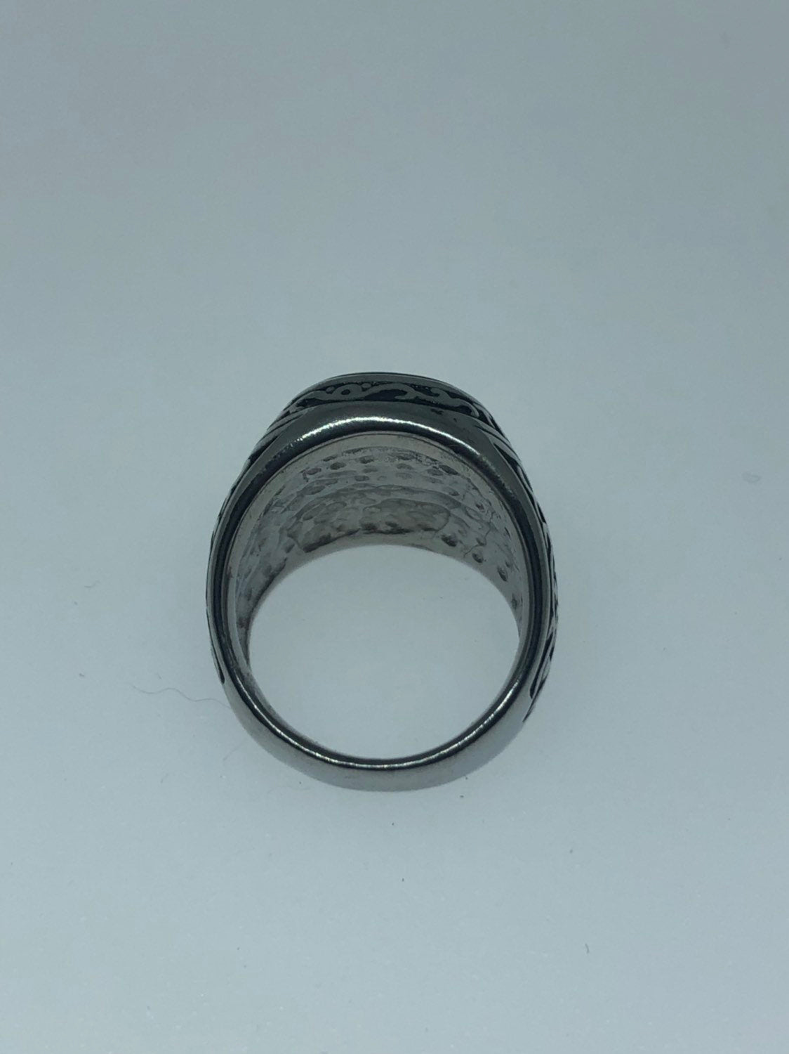 Vintage Stainless Steel Our Lady of Guadeloupe Mens Ring