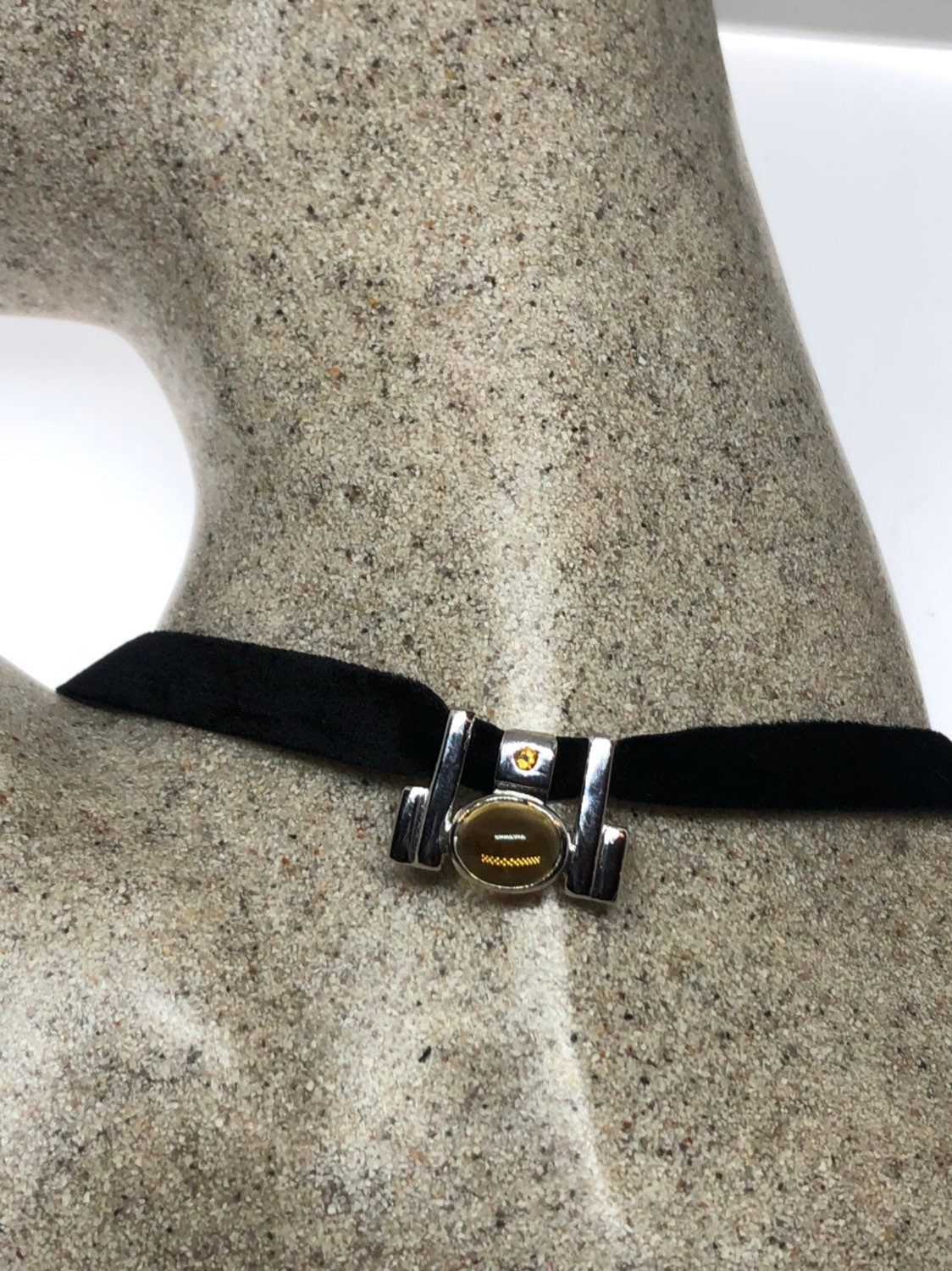 Vintage Handmade Sterling Silver Golden Lemon Citrine Pendant
