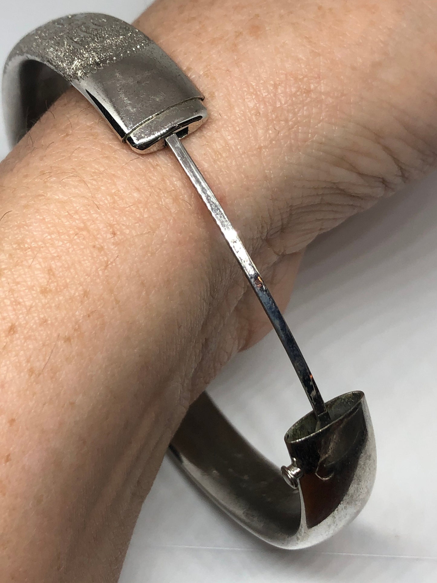 Vintage Bangle Bracelet 925 Sterling Silver