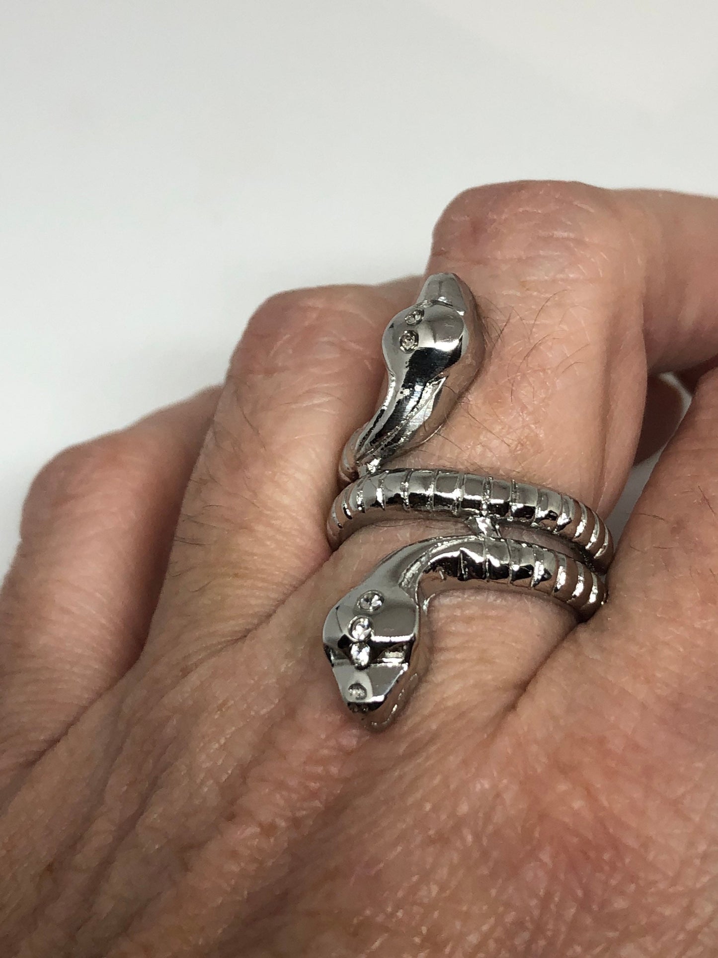 Vintage Gothic Stainless Steel Snake Ring