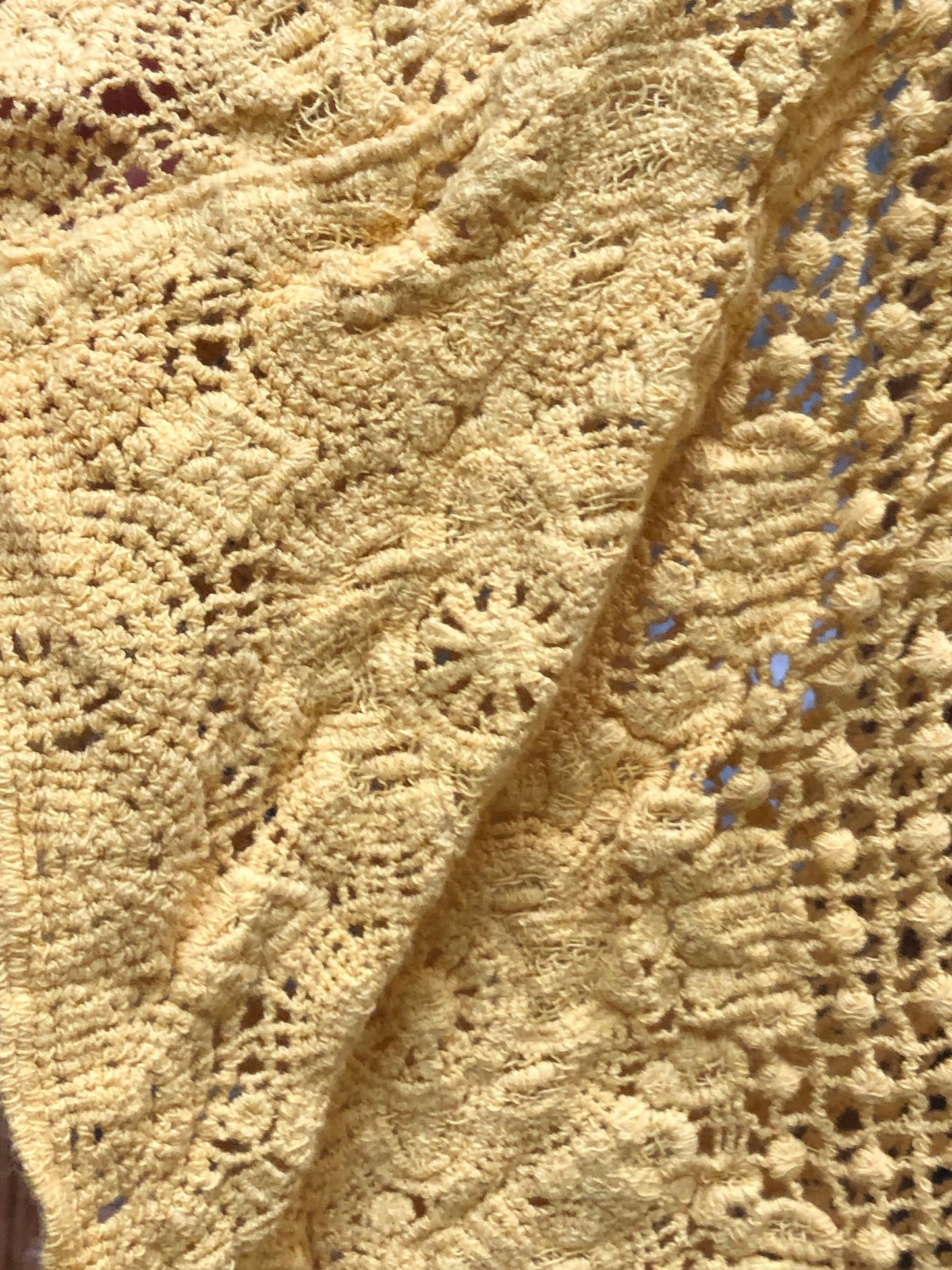 Vintage Style Yellow Lace Embroidered kimono jacket