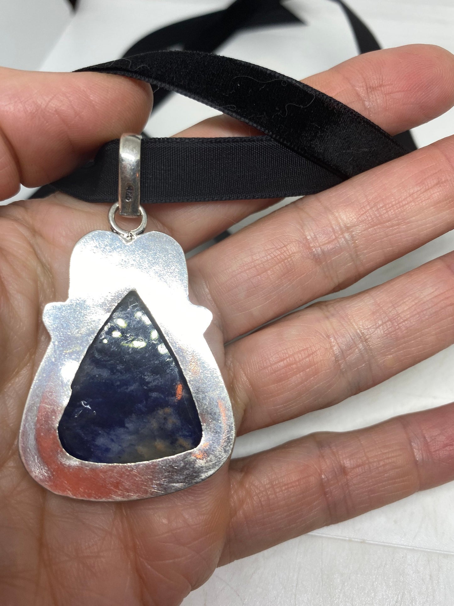 Vintage Tibetan Lapis Choker Necklace.
