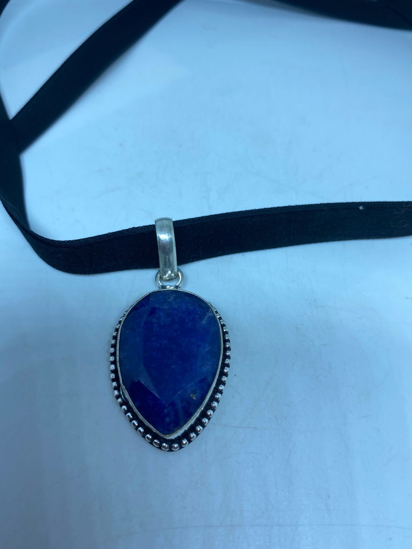 Vintage Tibetan Lapis Choker Necklace.