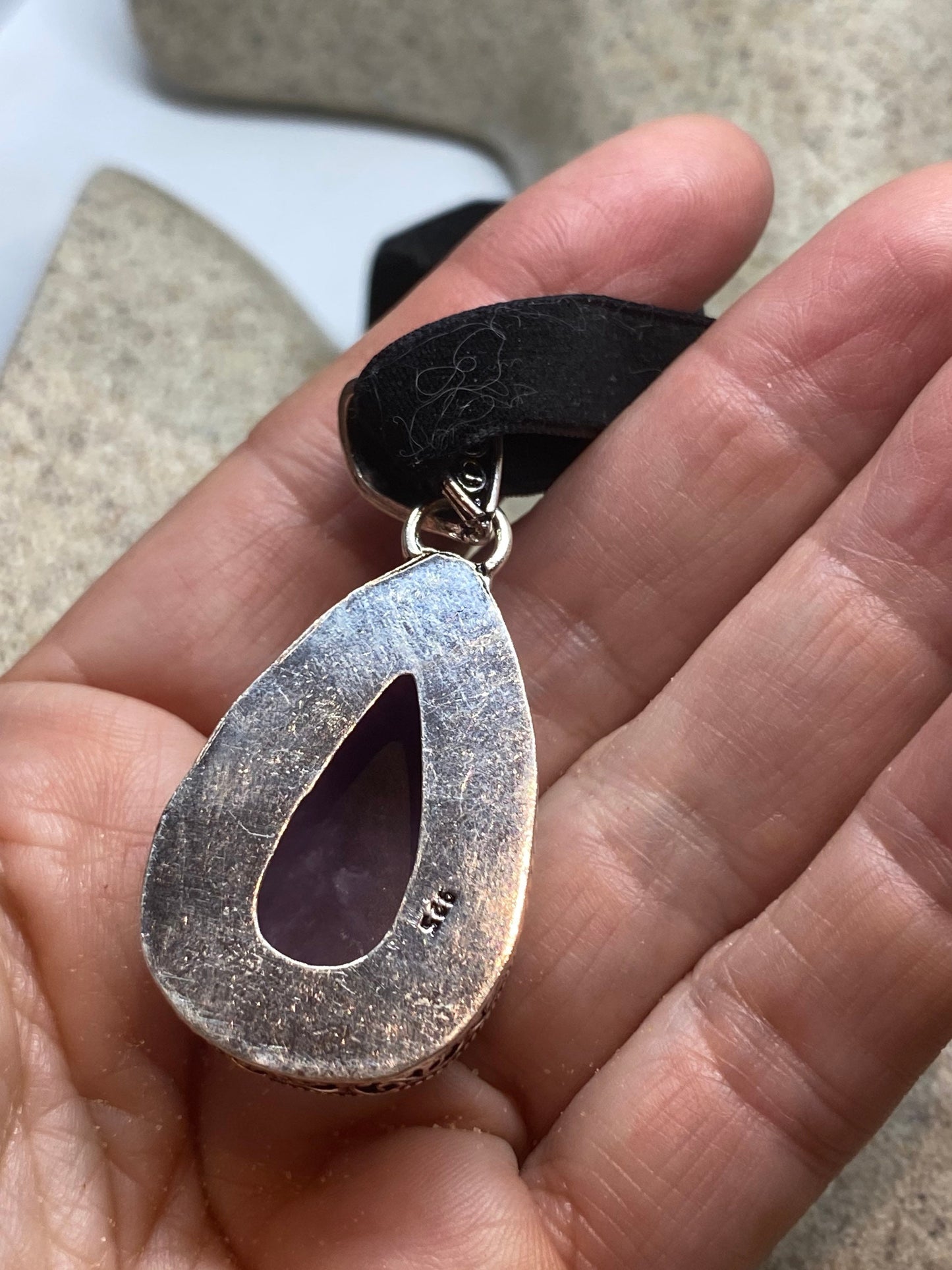 Vintage Purple Amethyst Choker Necklace