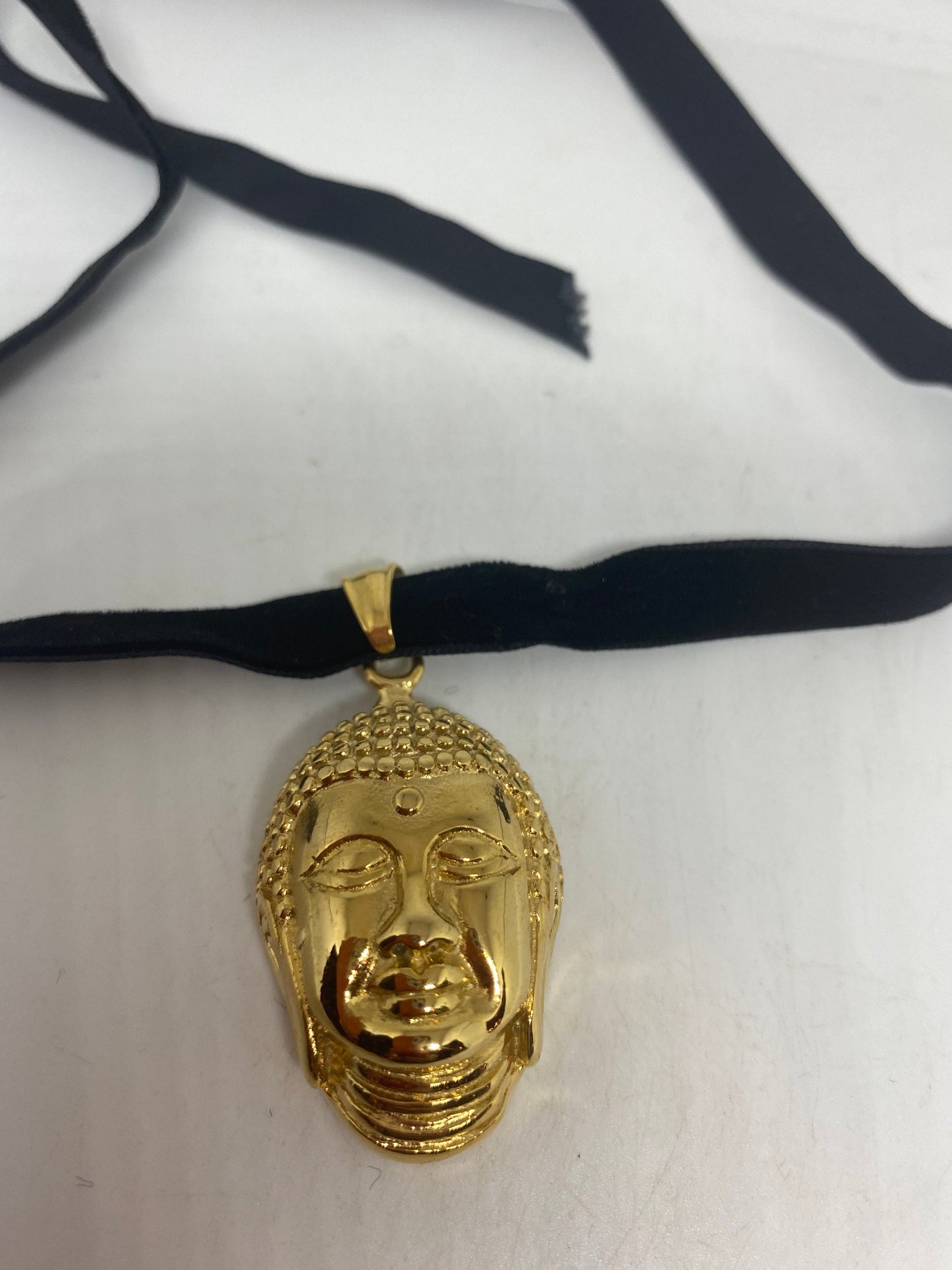 Vintage Handmade Stainless Steel Buddha Amulet Pendant