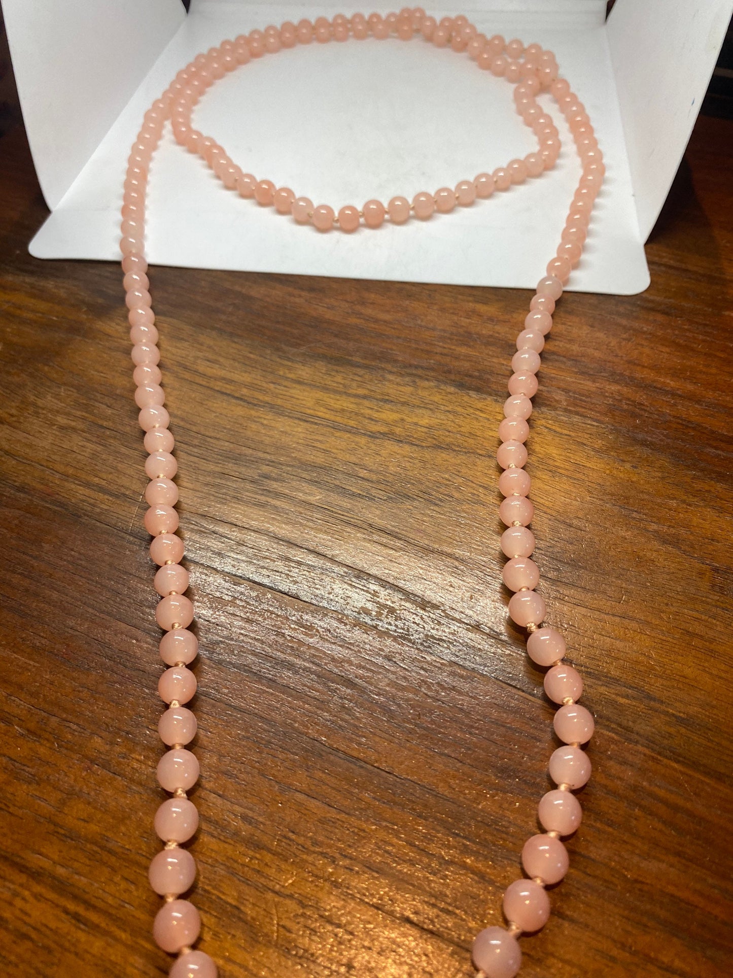 Vintage Handmade Pink Rose Quartz beads