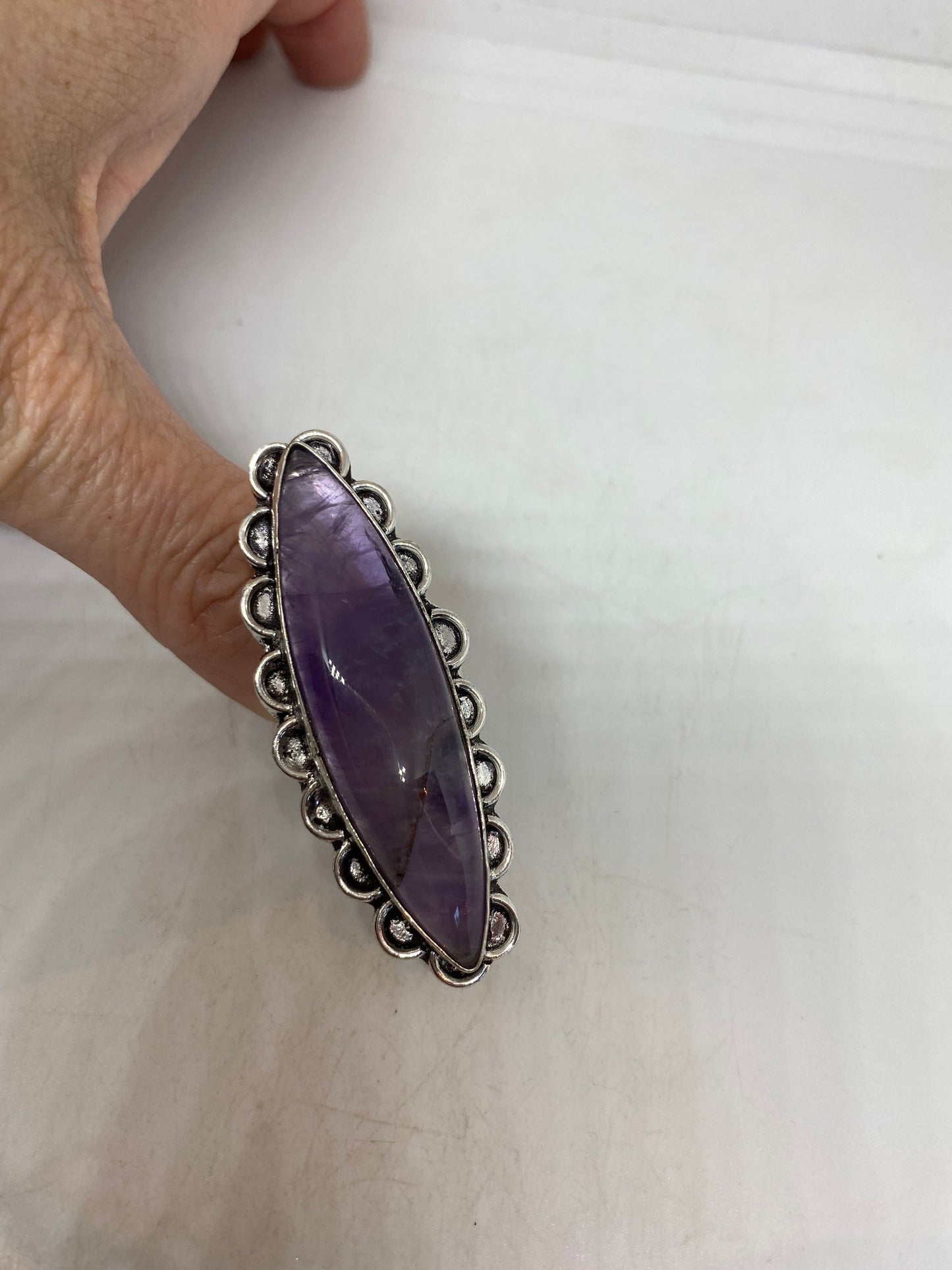 Vintage Genuine Purple Amethyst Ring