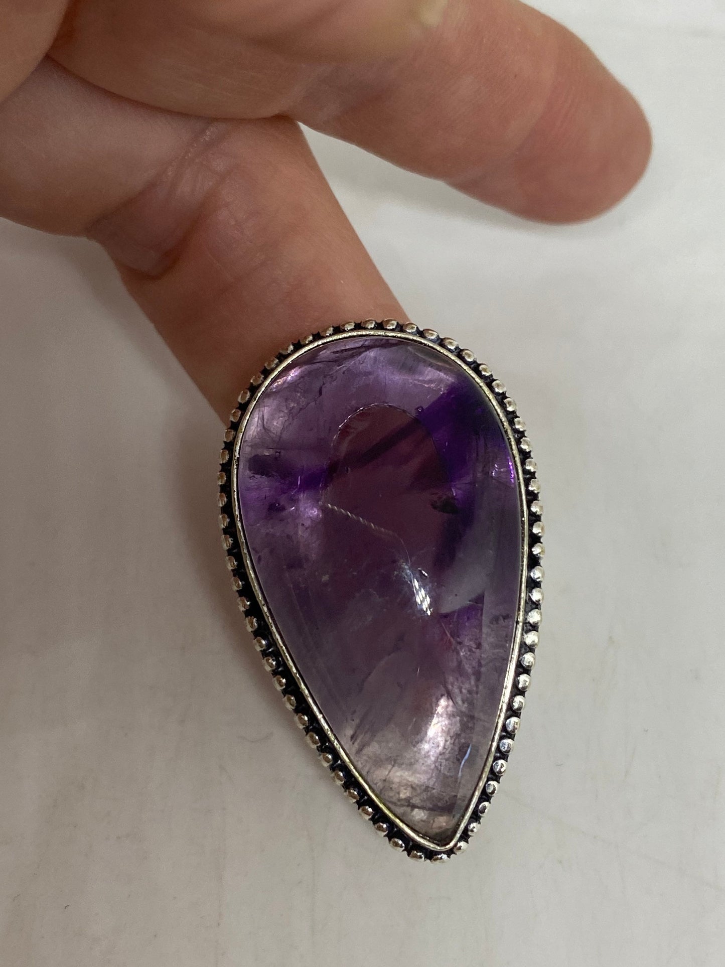 Vintage Genuine Purple Amethyst Ring