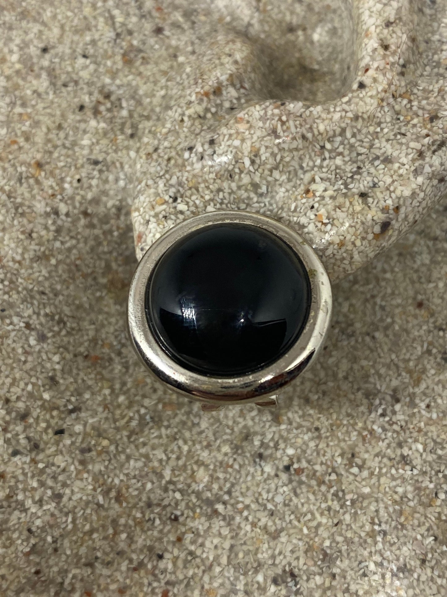 Vintage Black Earring Onyx 925 Sterling Silver Deco Dangle Chandelier