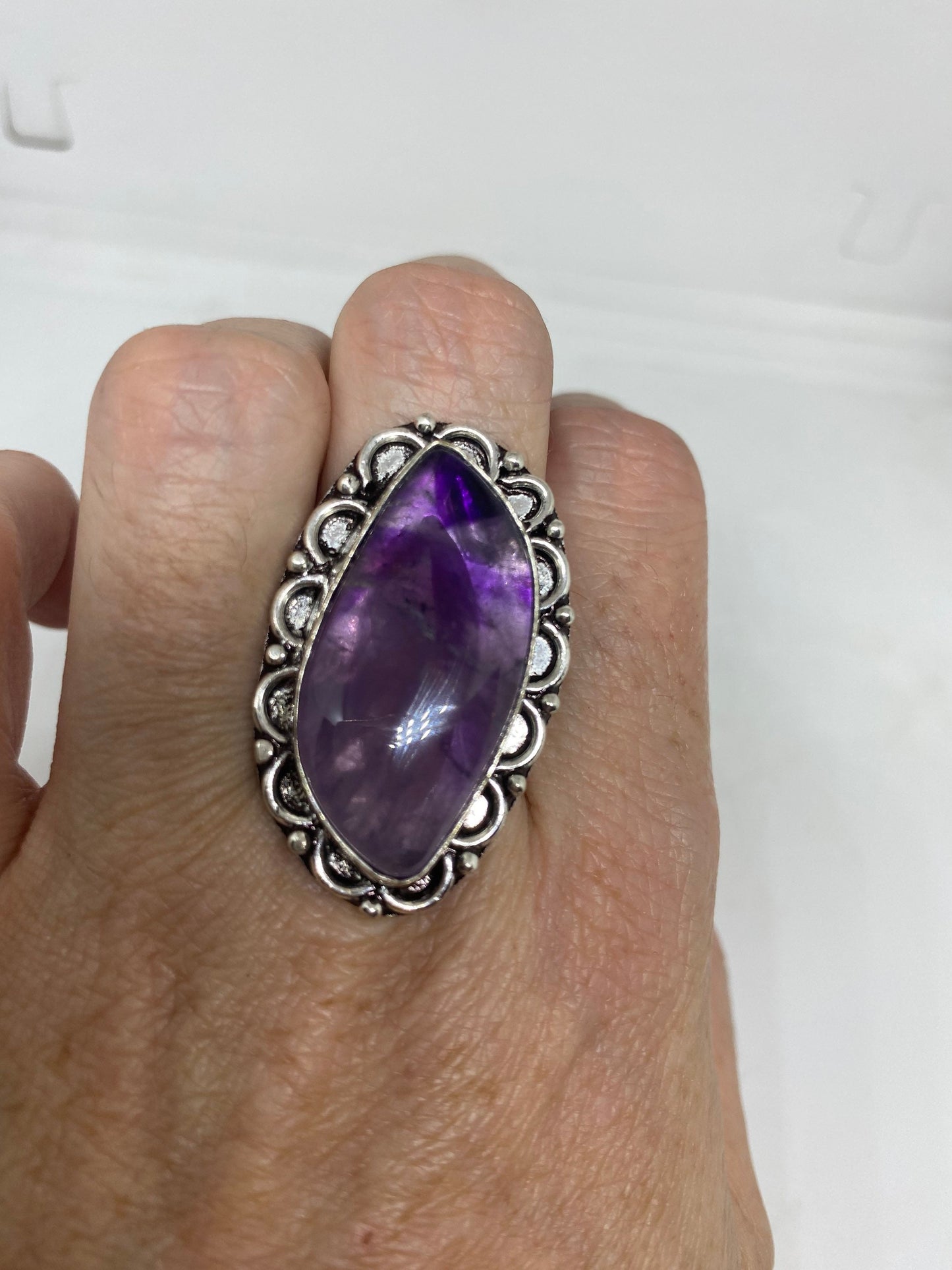 Vintage Genuine Amethyst ringsize 8