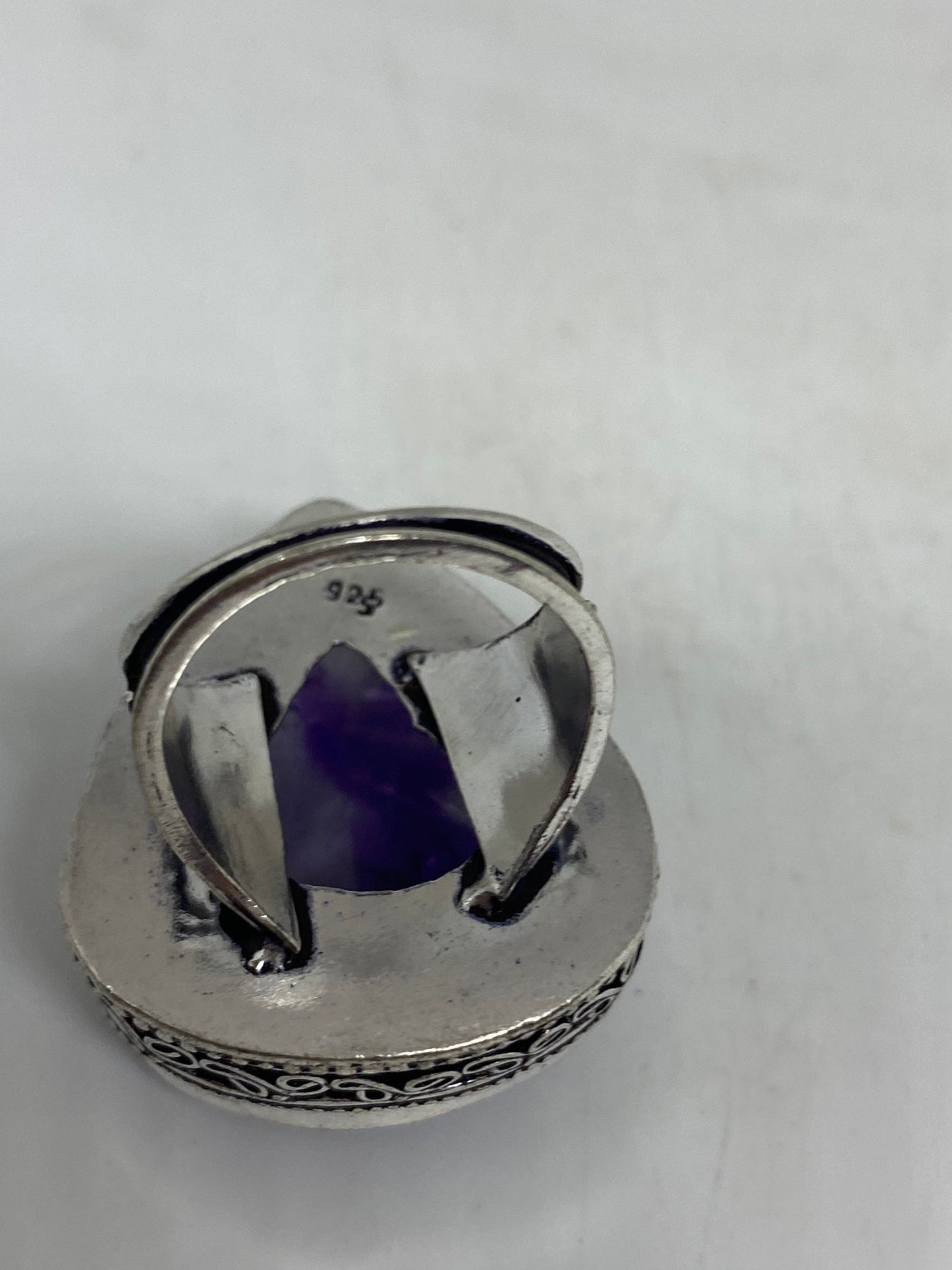 Vintage Genuine Amethyst Ring Size 6.5