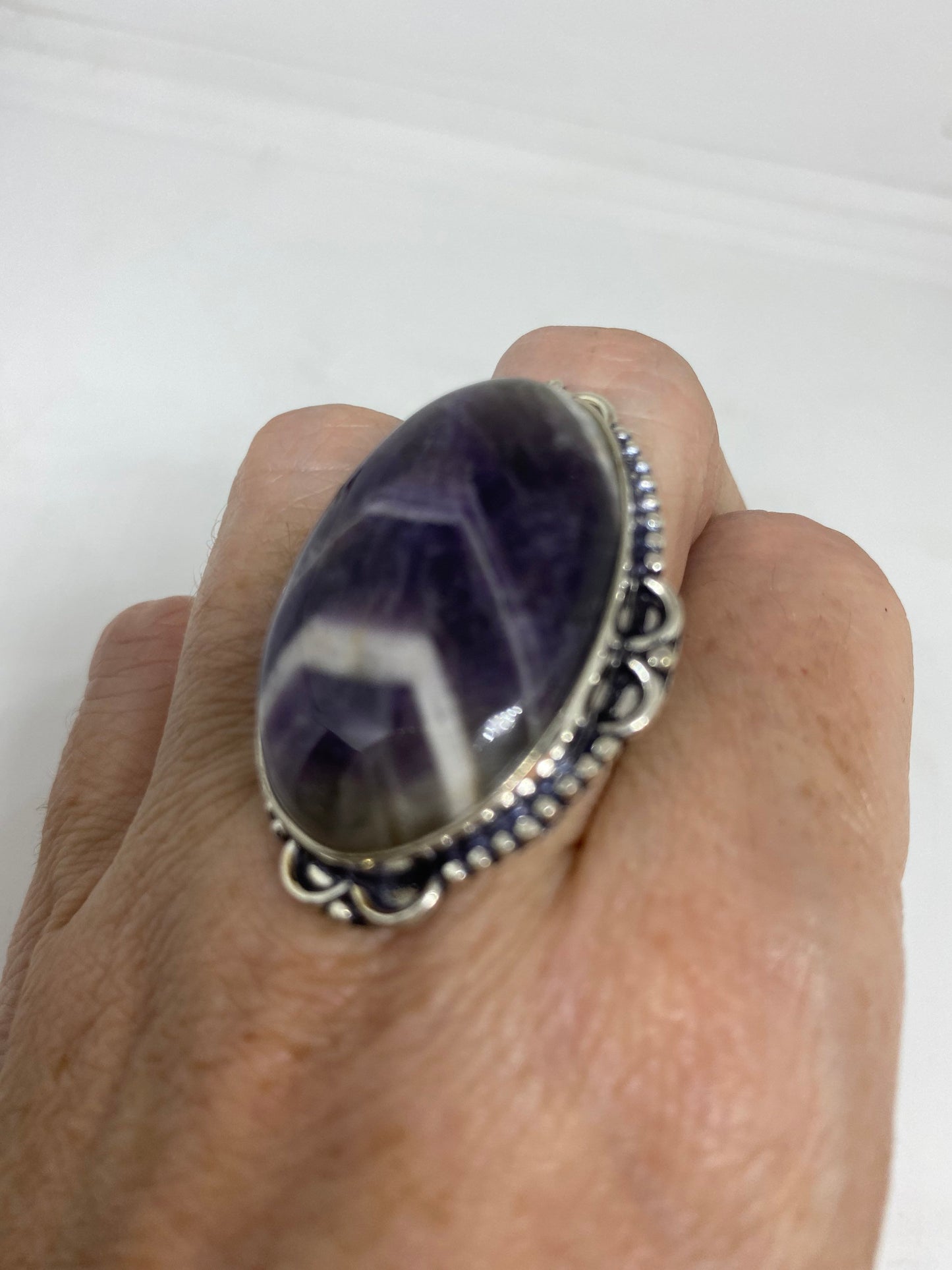 Vintage Genuine Amethyst Ring Size 7