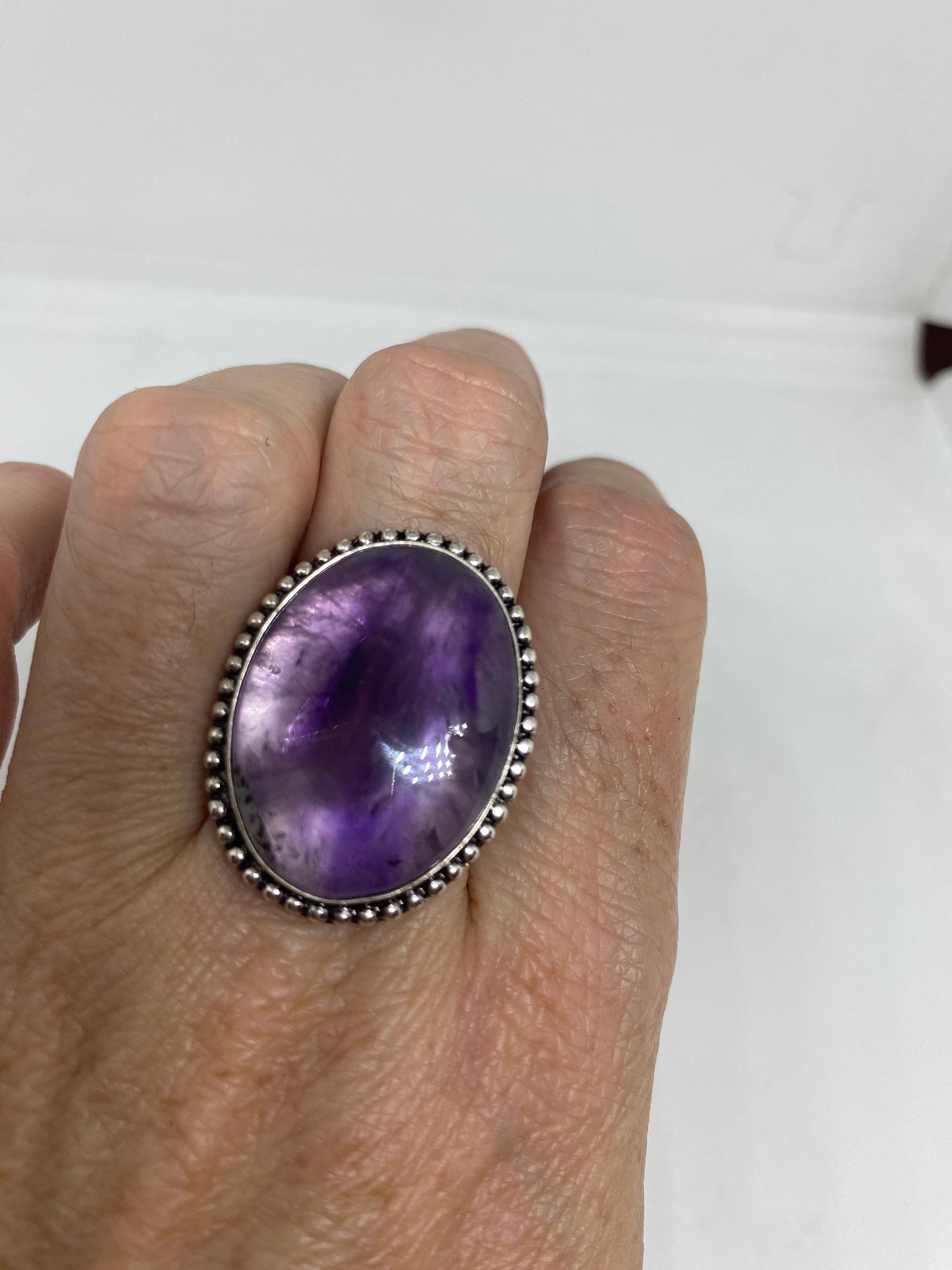 Vintage Genuine Amethyst ringsize 8.5