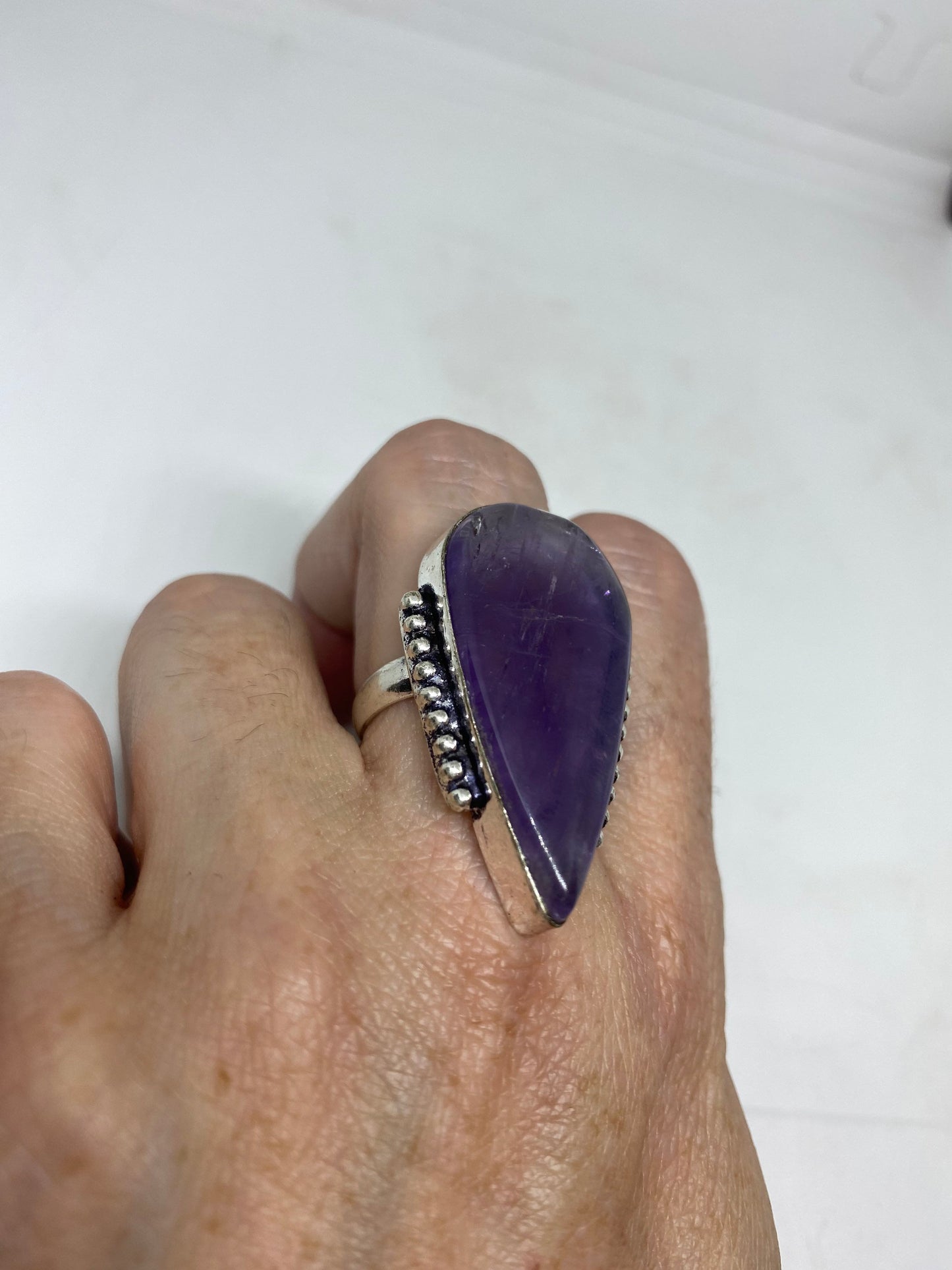 Vintage Genuine Amethyst Ring Size 6