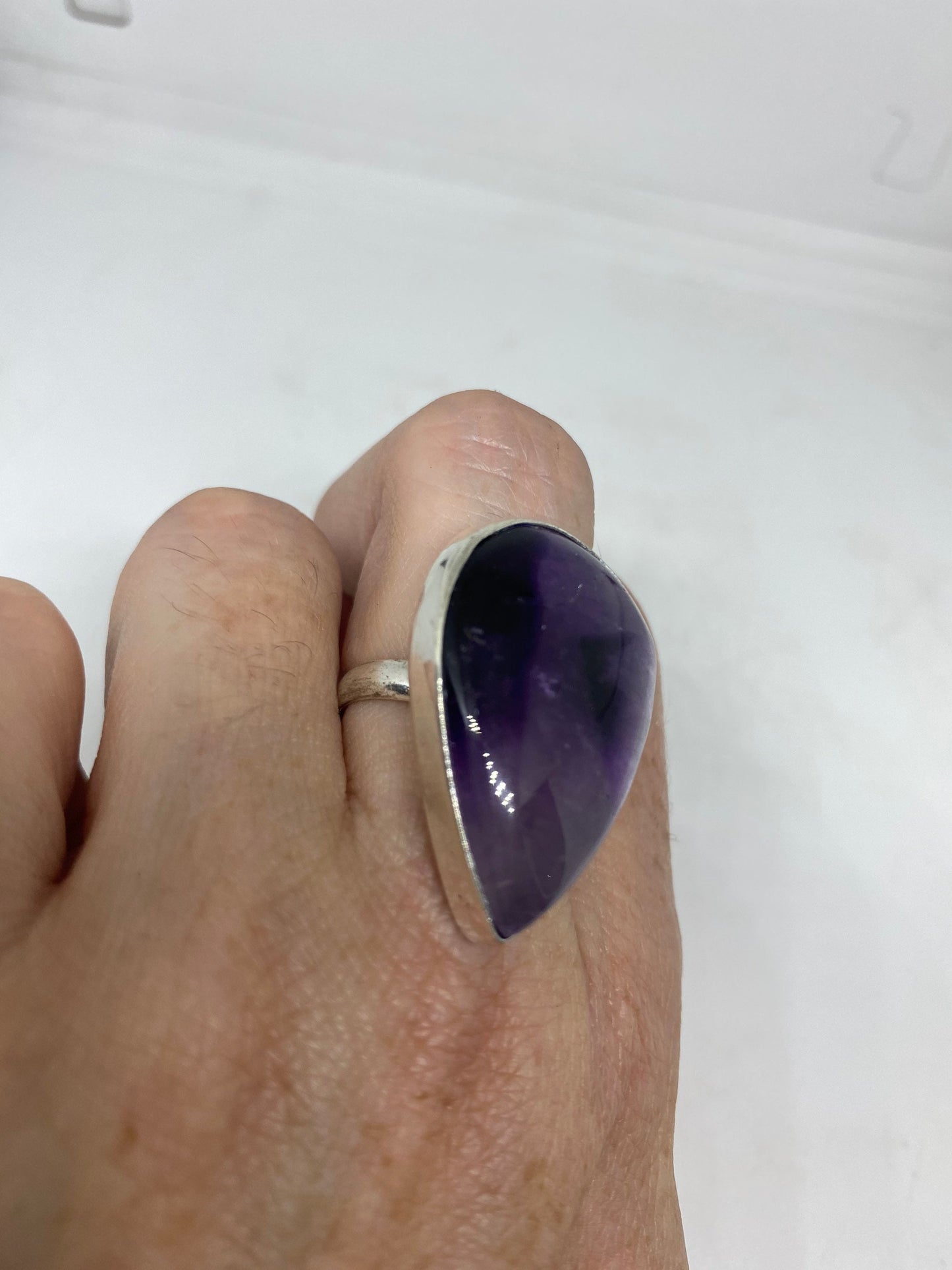 Vintage Genuine Amethyst Ring Size 7