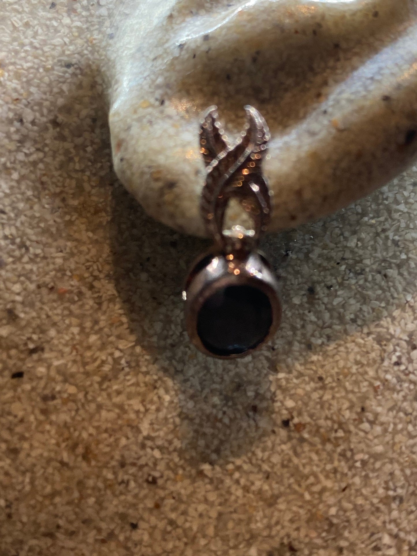 Vintage Black Hematite Earring 925 Sterling Silver Deco Dangle Chandelier