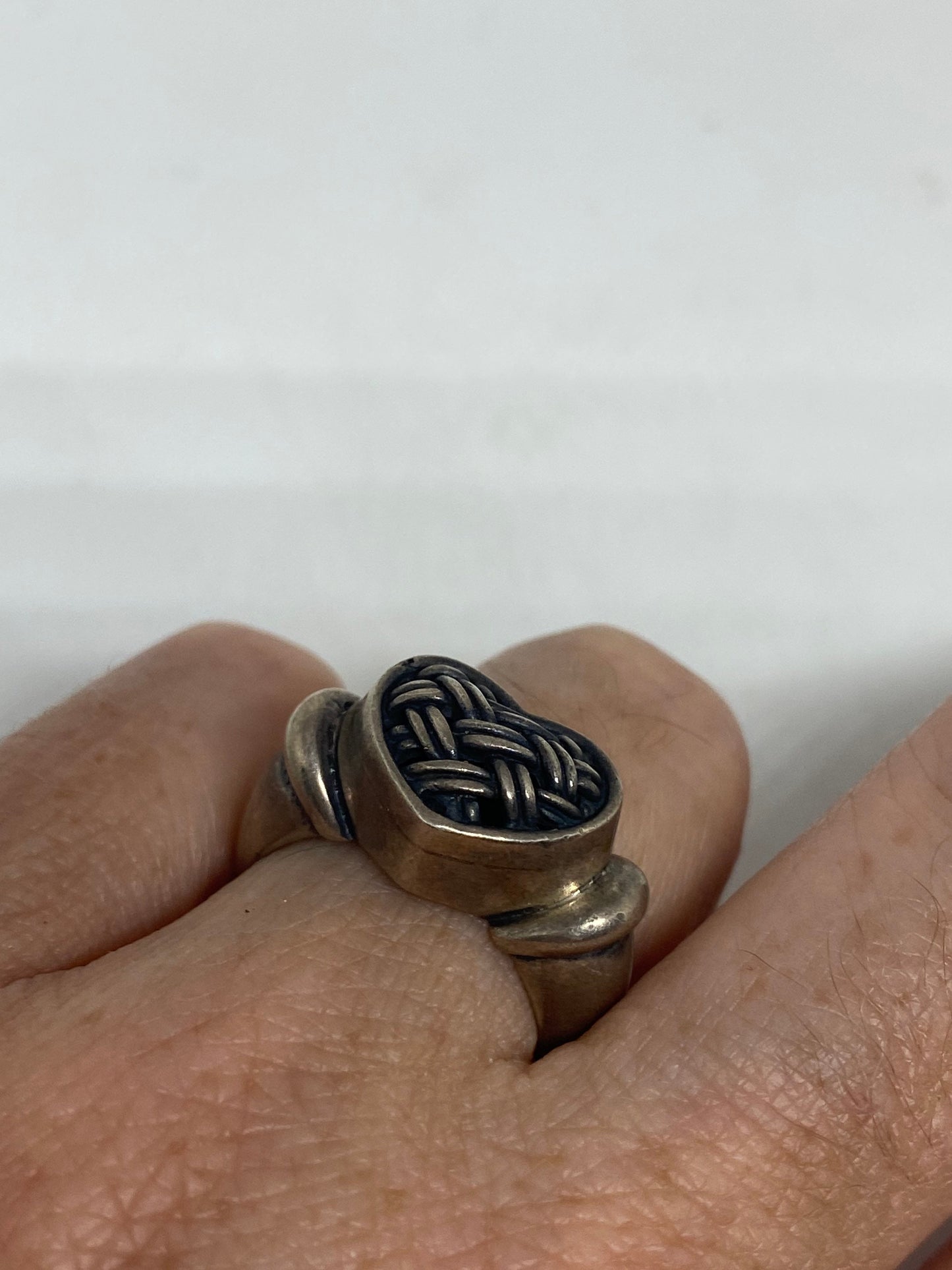 Vintage Wedding Band Ring 925 Sterling Silver