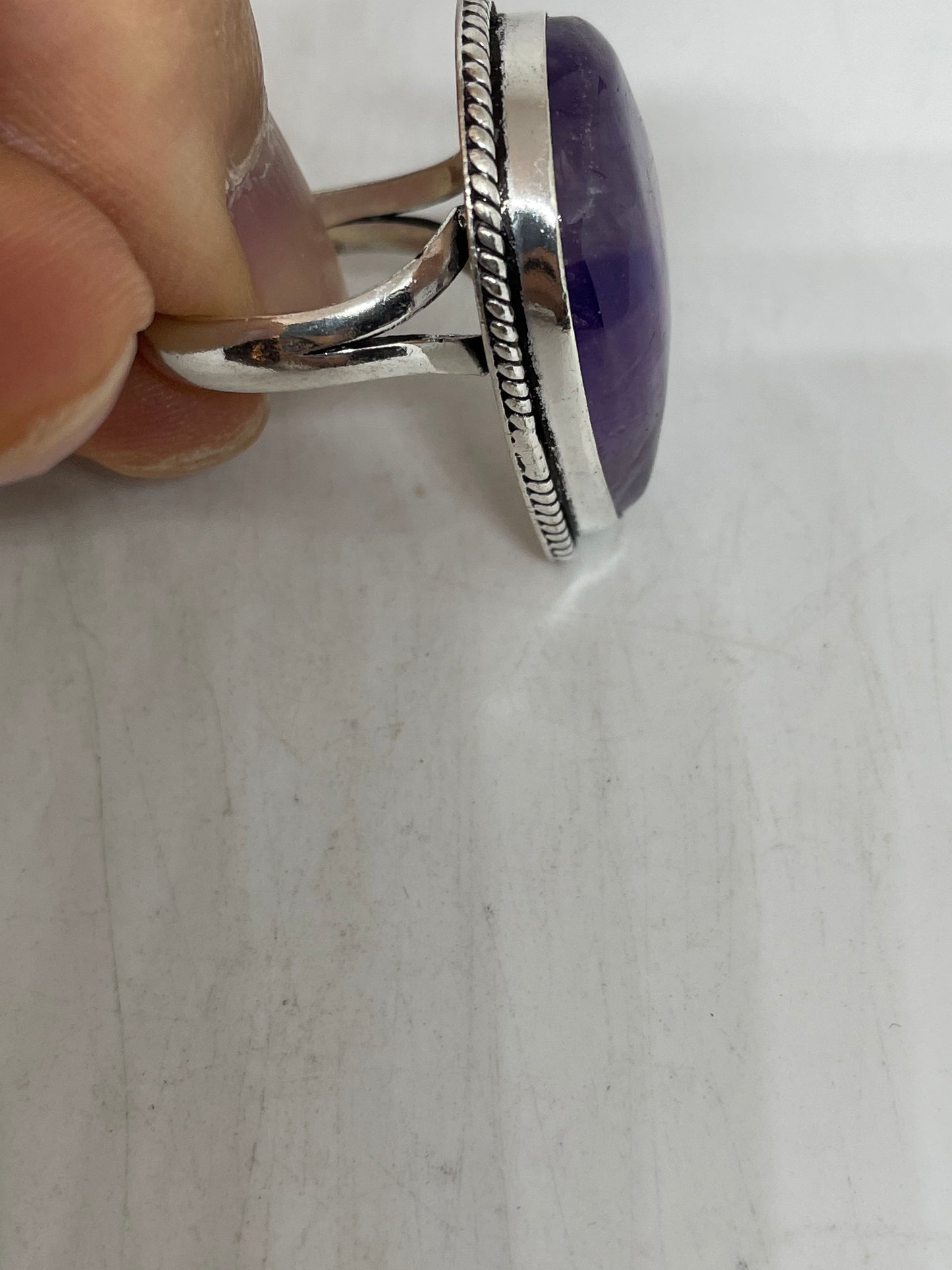 Vintage Purple Genuine Amethyst Ring