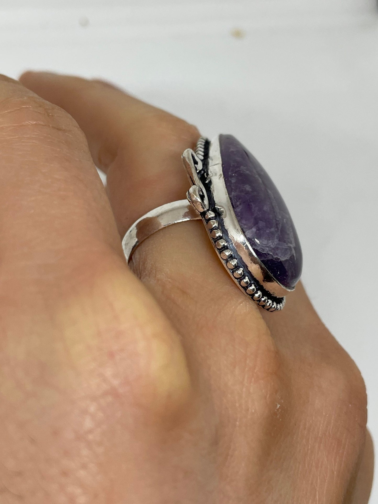 Vintage Purple Genuine Amethyst Ring