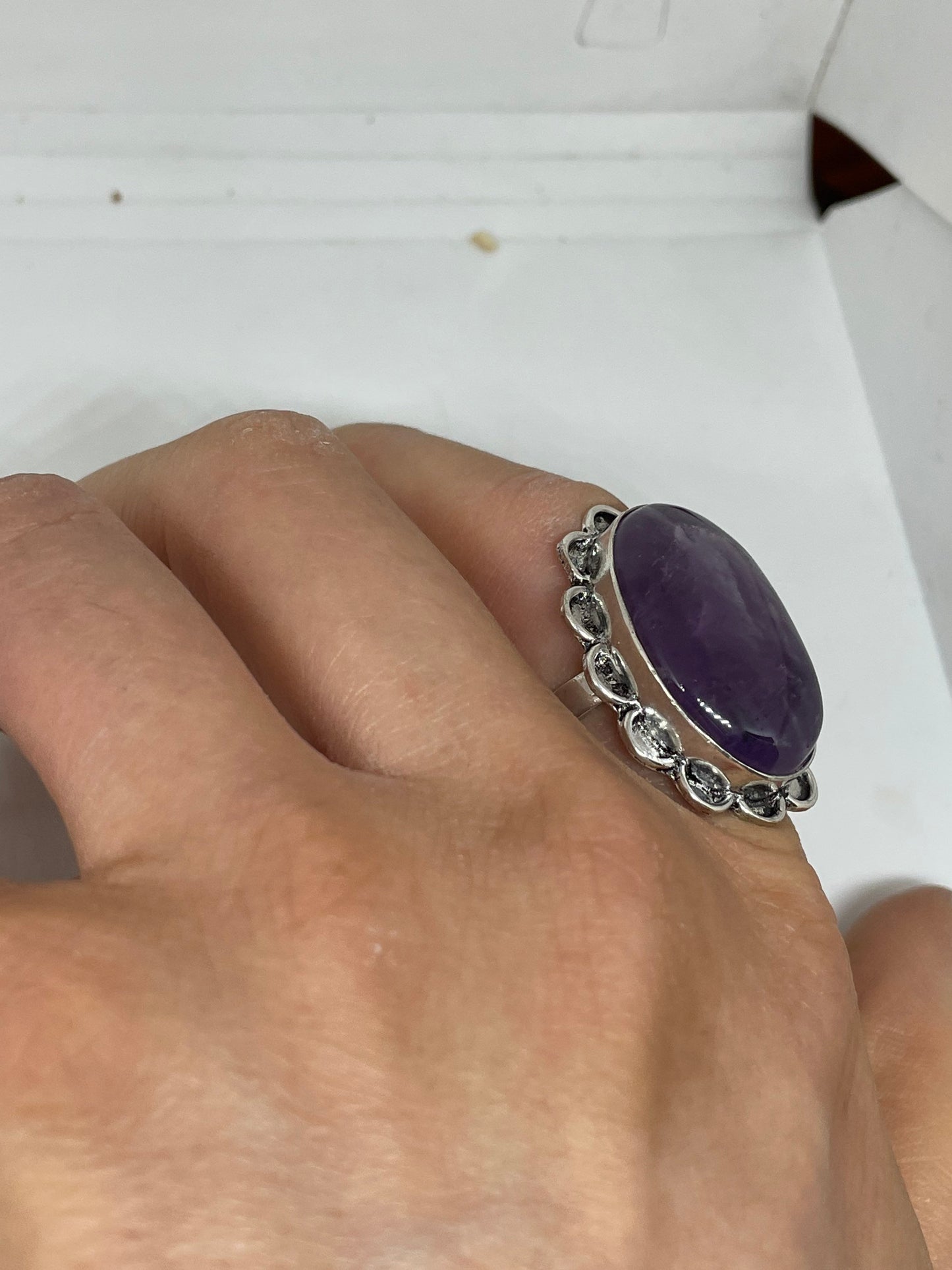 Vintage Purple Genuine Amethyst Ring