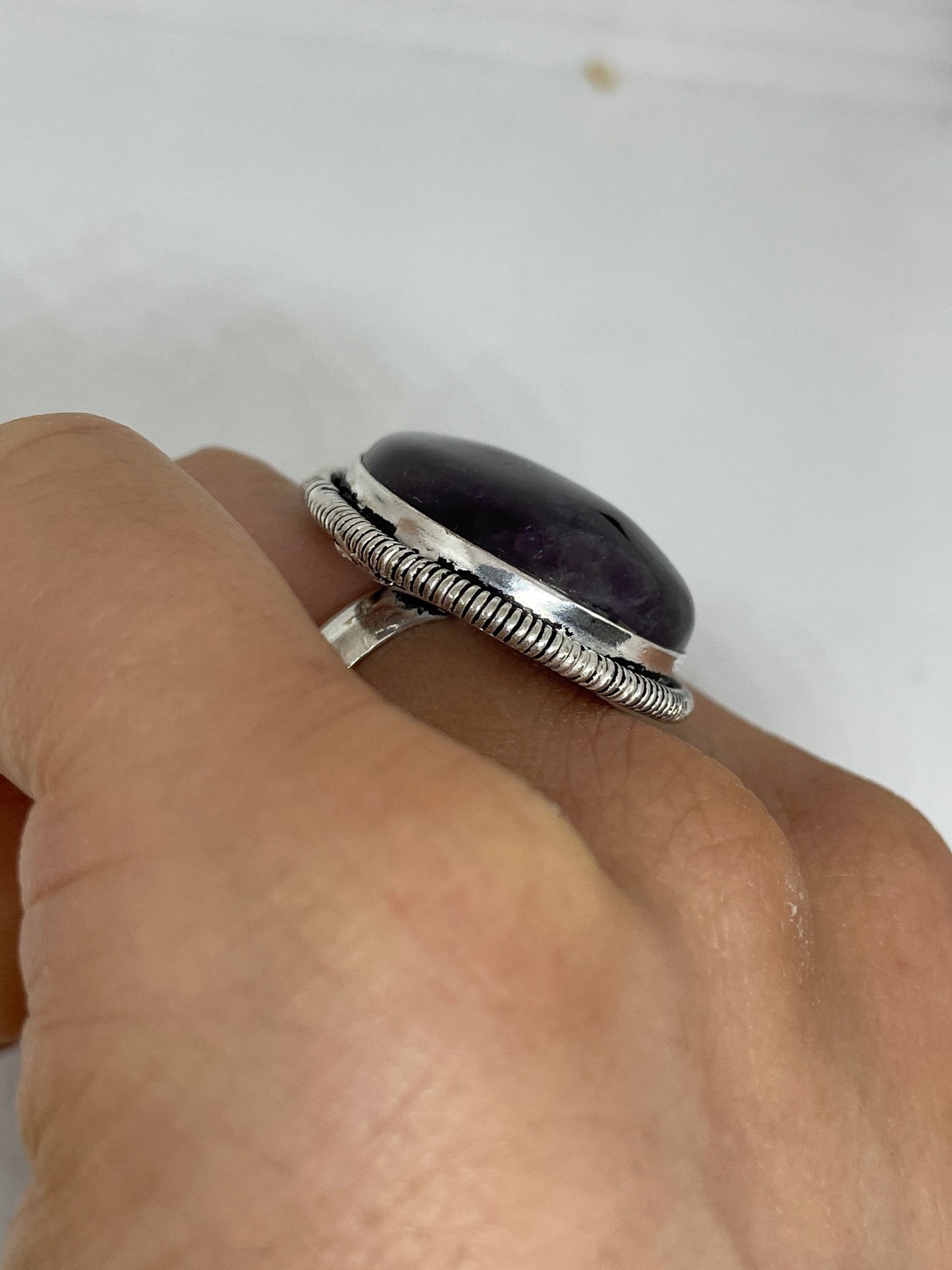 Vintage Purple Genuine Amethyst Ring