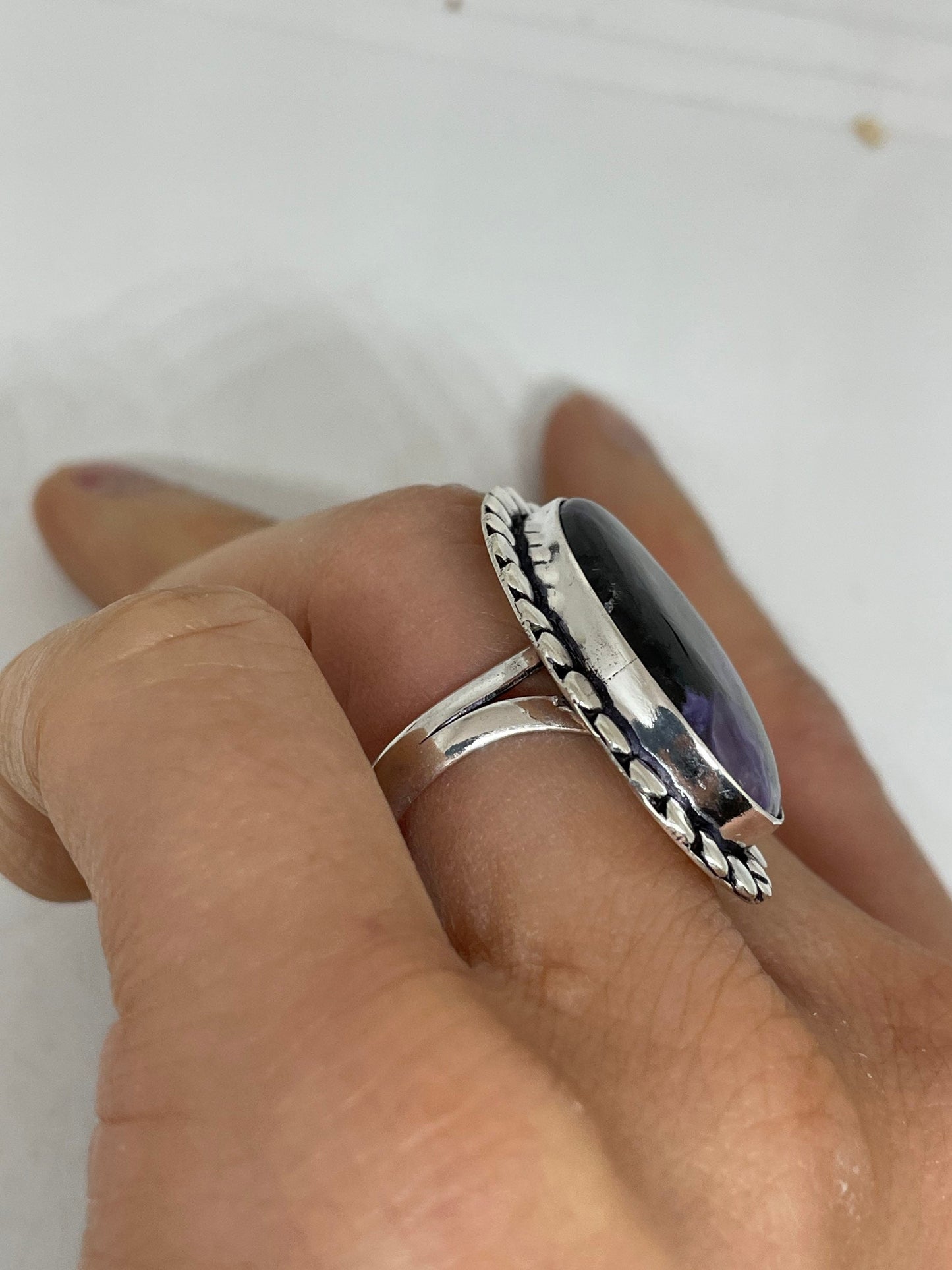 Vintage Purple Genuine Amethyst Ring