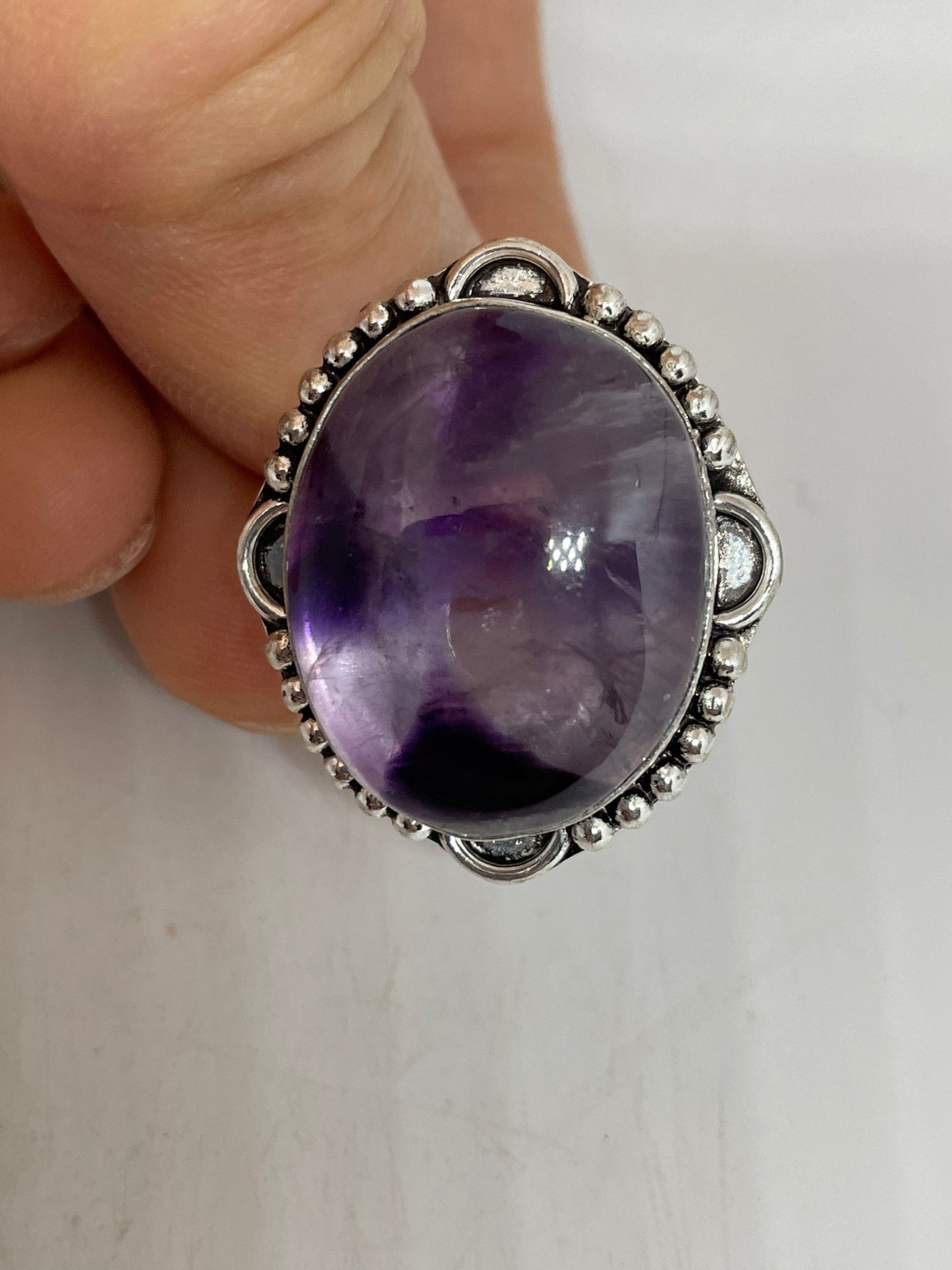 Vintage Purple Genuine Amethyst Ring