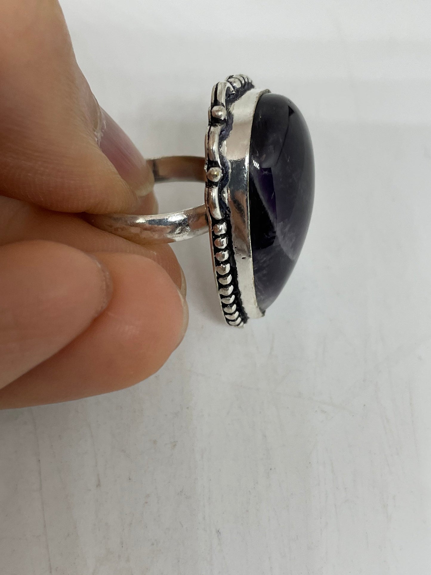 Vintage Purple Genuine Amethyst Ring