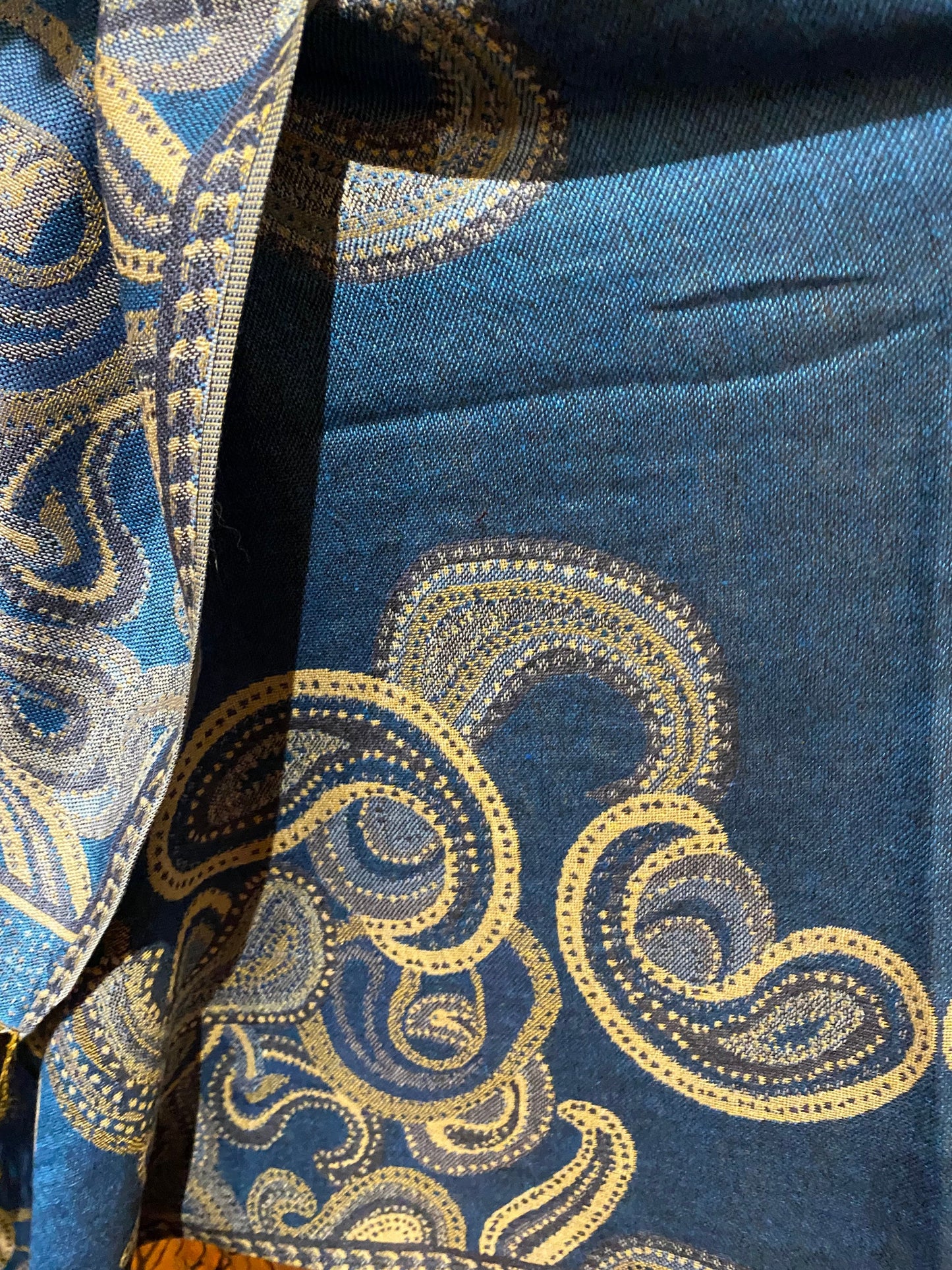 Jamawar Paisley Brocade Pashmina Scarf Wrap Shawl