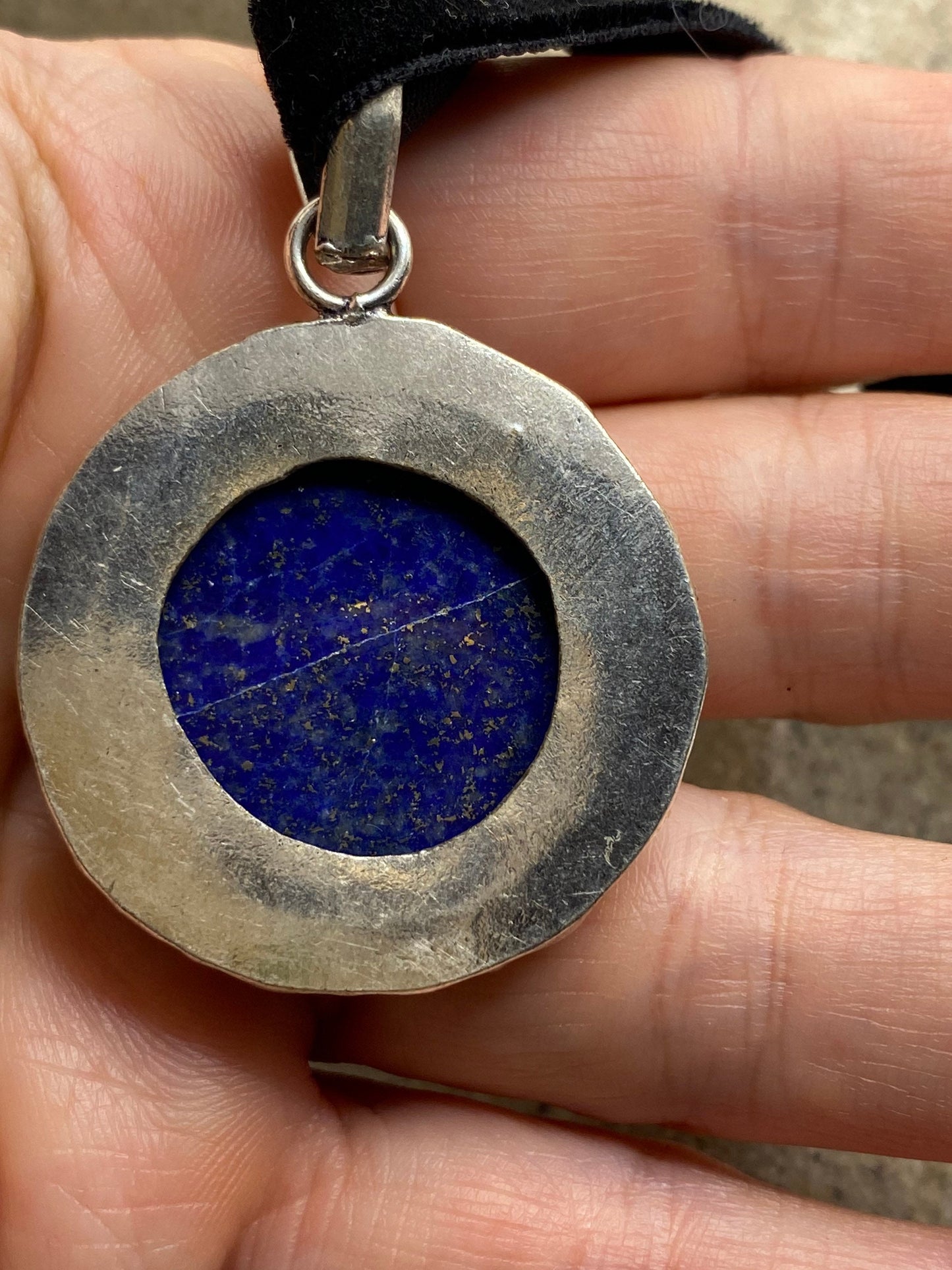 Vintage Blue Lapis Choker Necklace.