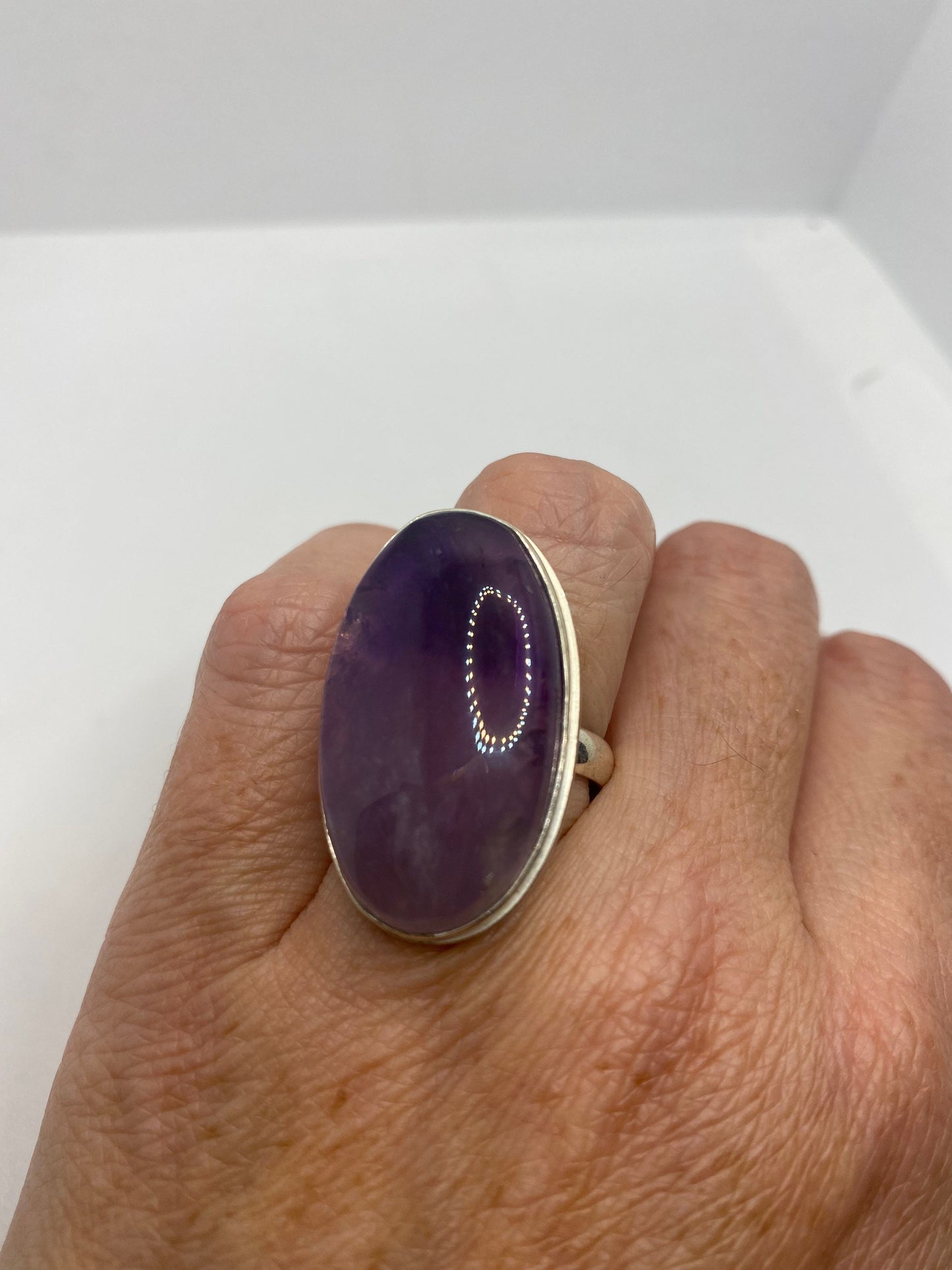 Vintage Genuine Purple Amethyst Ring Size 9.5
