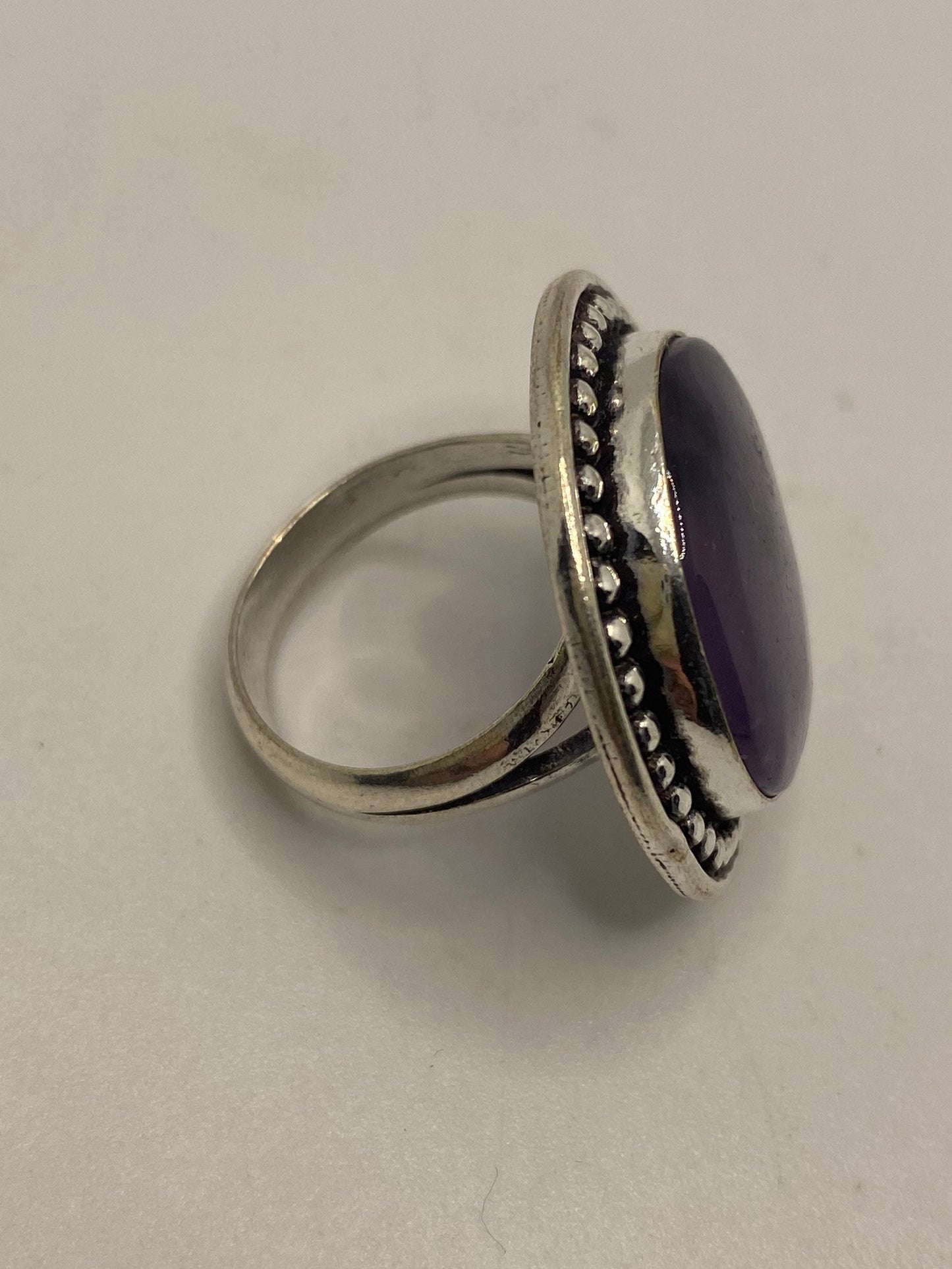 Vintage Genuine Purple Amethyst Ring Size 7
