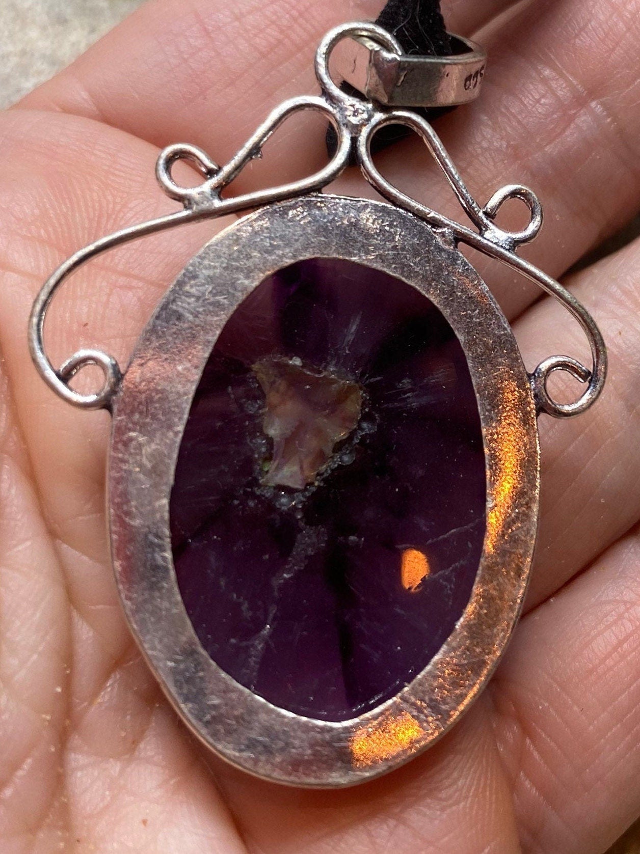 Vintage Purple Amethyst Choker Necklace