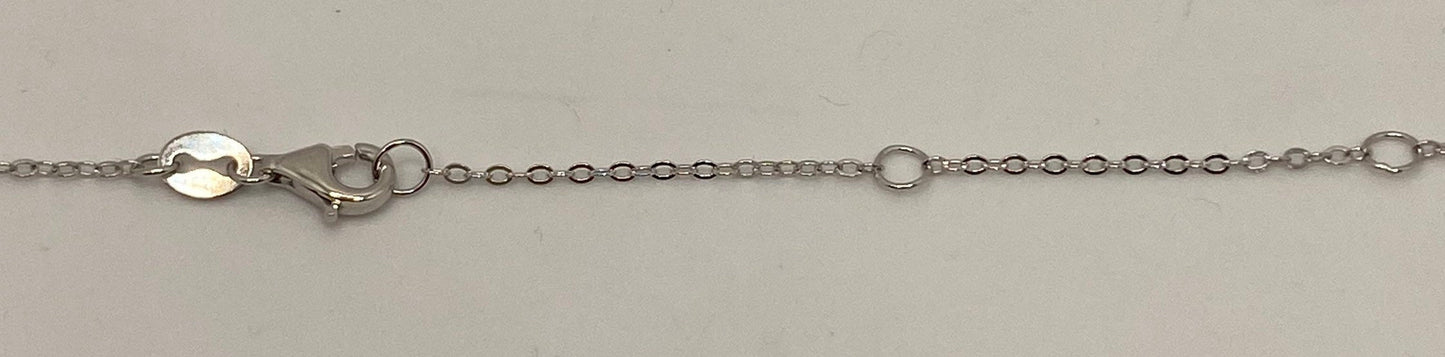 Vintage White Fire Opal Heart Choker 925 Sterling Silver Charm Necklace