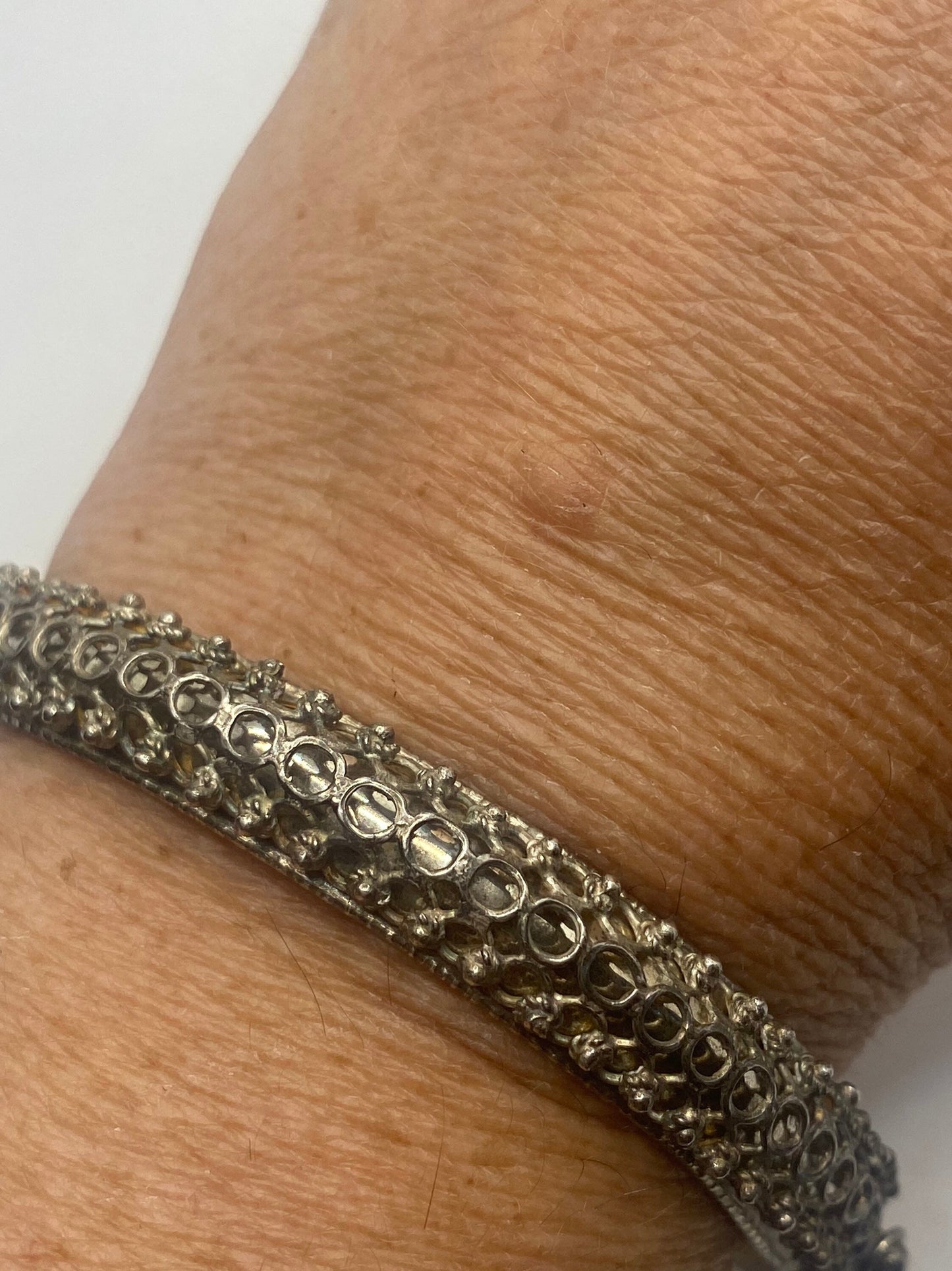 Vintage Bangle Bracelet 925 Sterling Silver